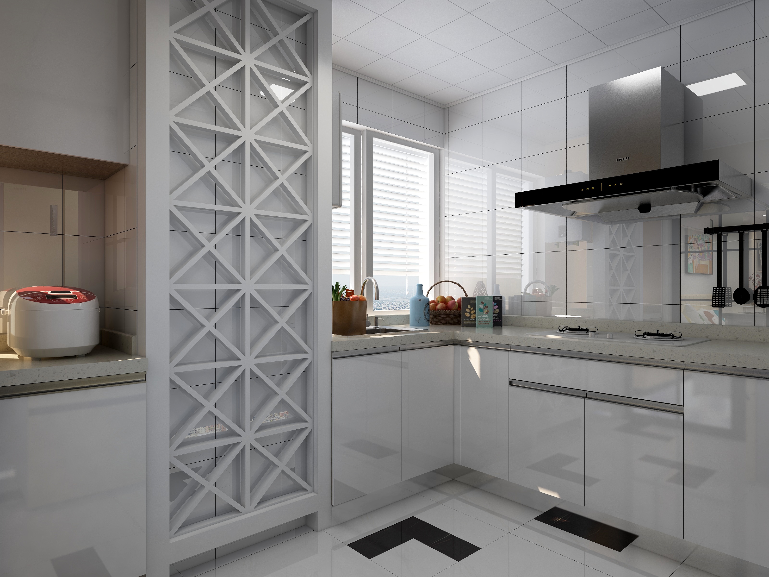 王瑛-132方北欧两居一层厨房装修效果图第2张