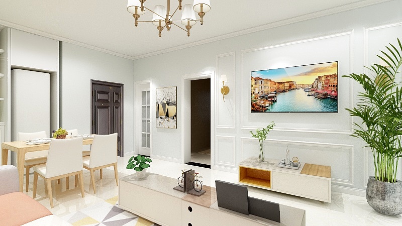 张光辉-高速时代华府87平方米69.37平方米-装修设计方案