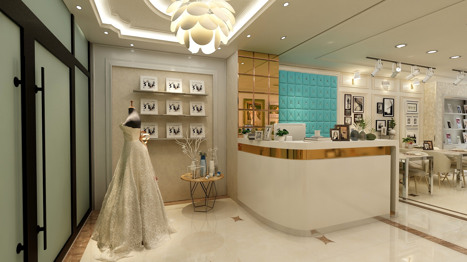 屋研装饰设计工作室-Vai婚纱店-装修设计方案