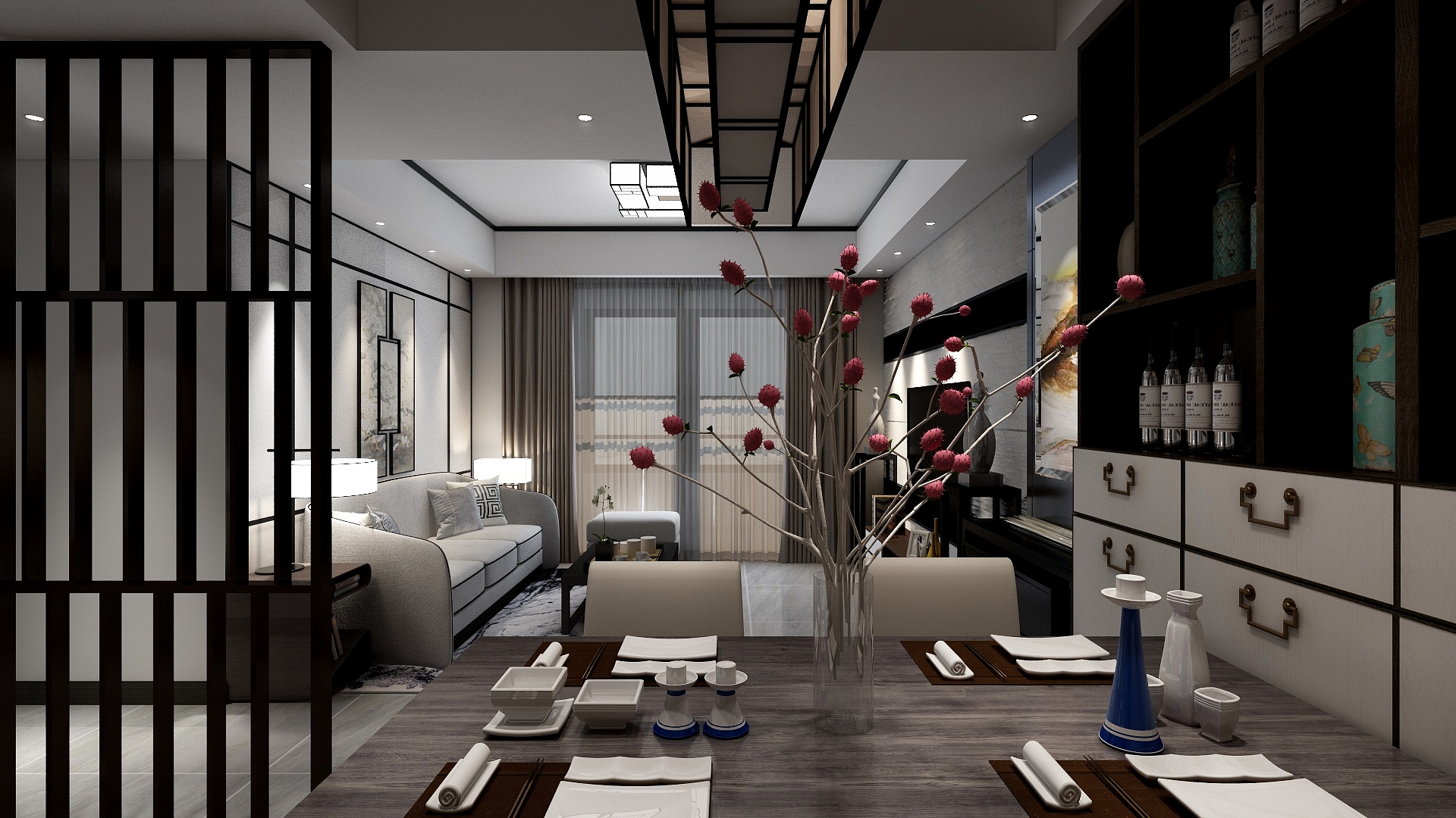 循安设计15270860078-新中式78㎡-装修设计方案