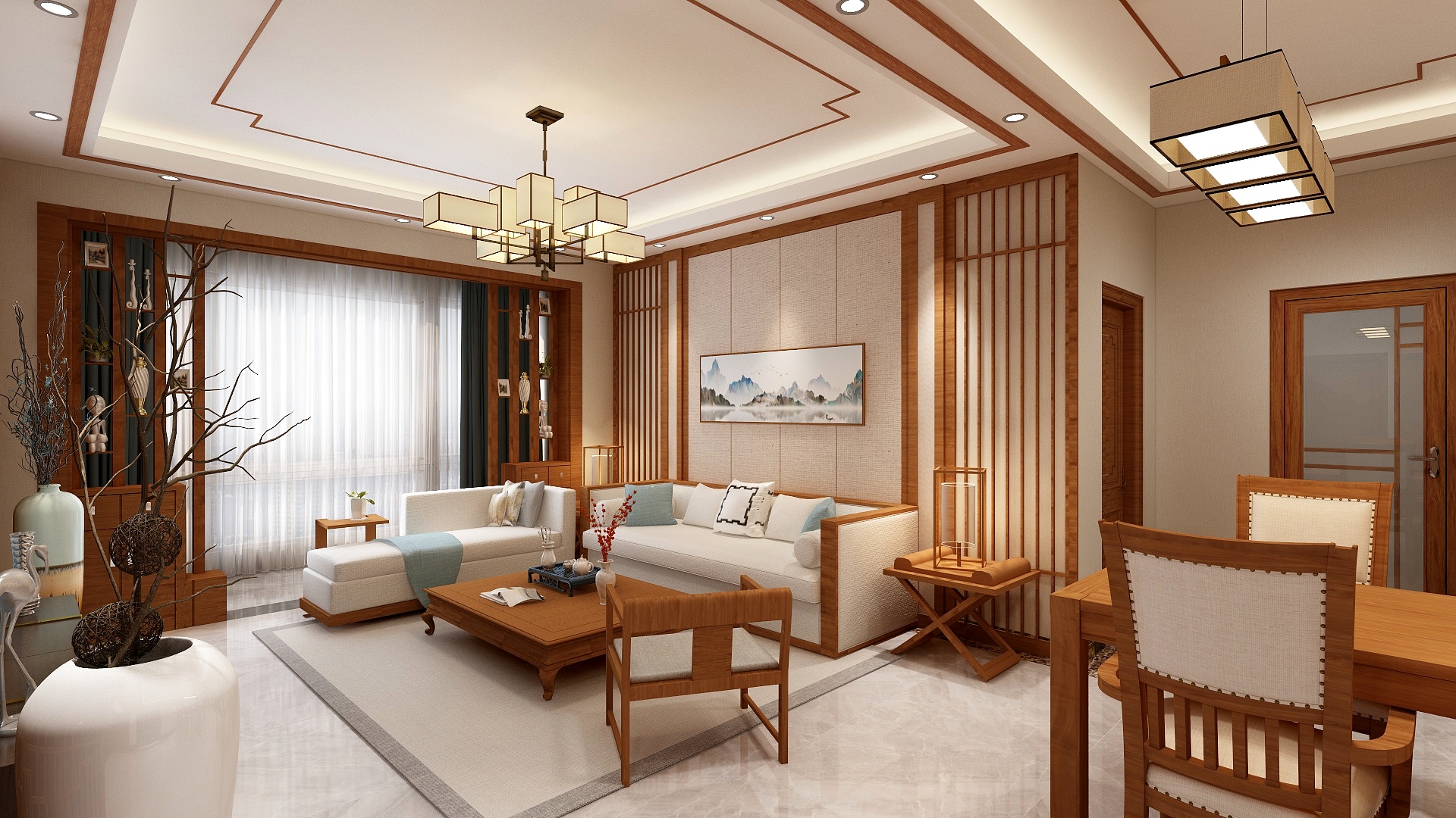 李奎-飞洋华府15-2新中式2-装修设计方案