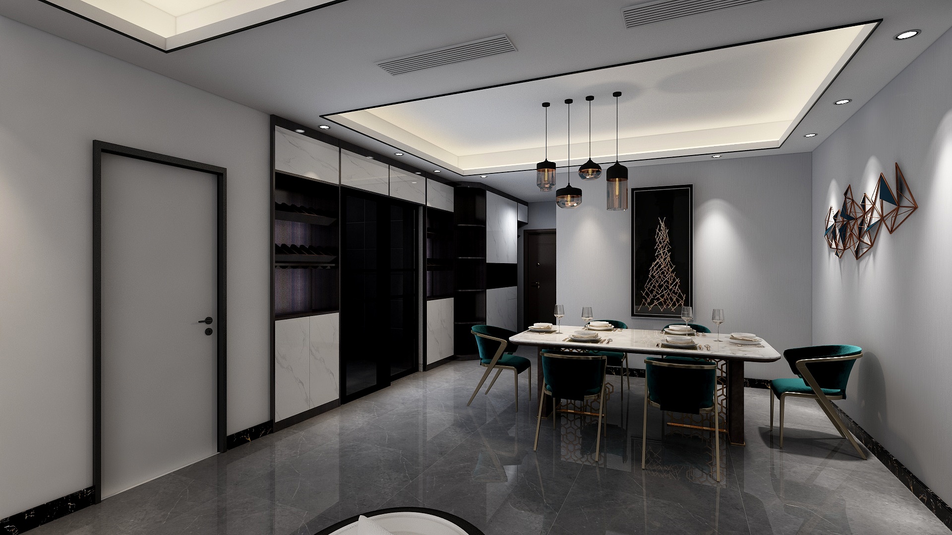 雨田氏-湖光山色13栋1201-装修设计方案