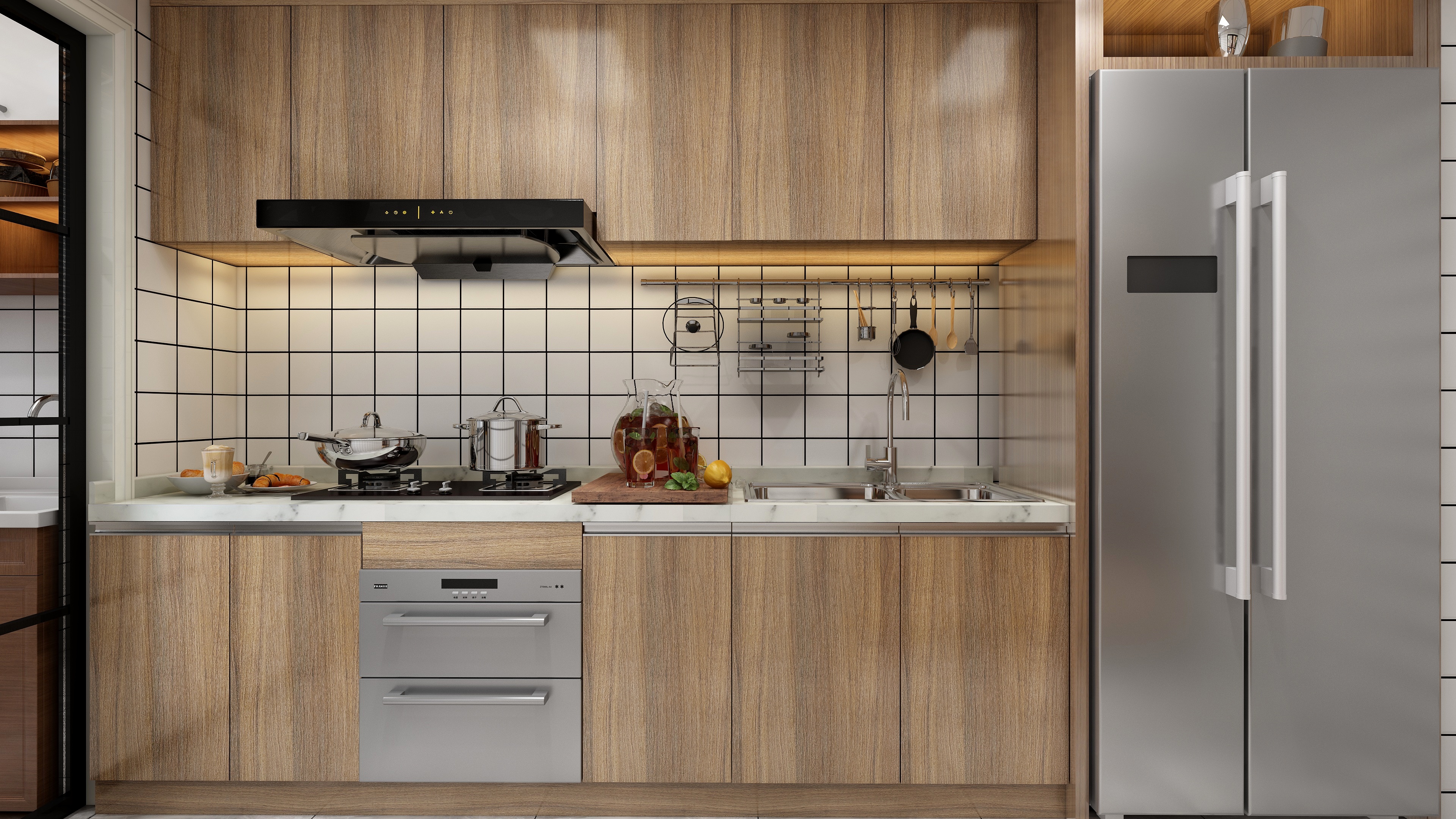 陈辉-125方北欧两居一层厨房装修效果图第2张