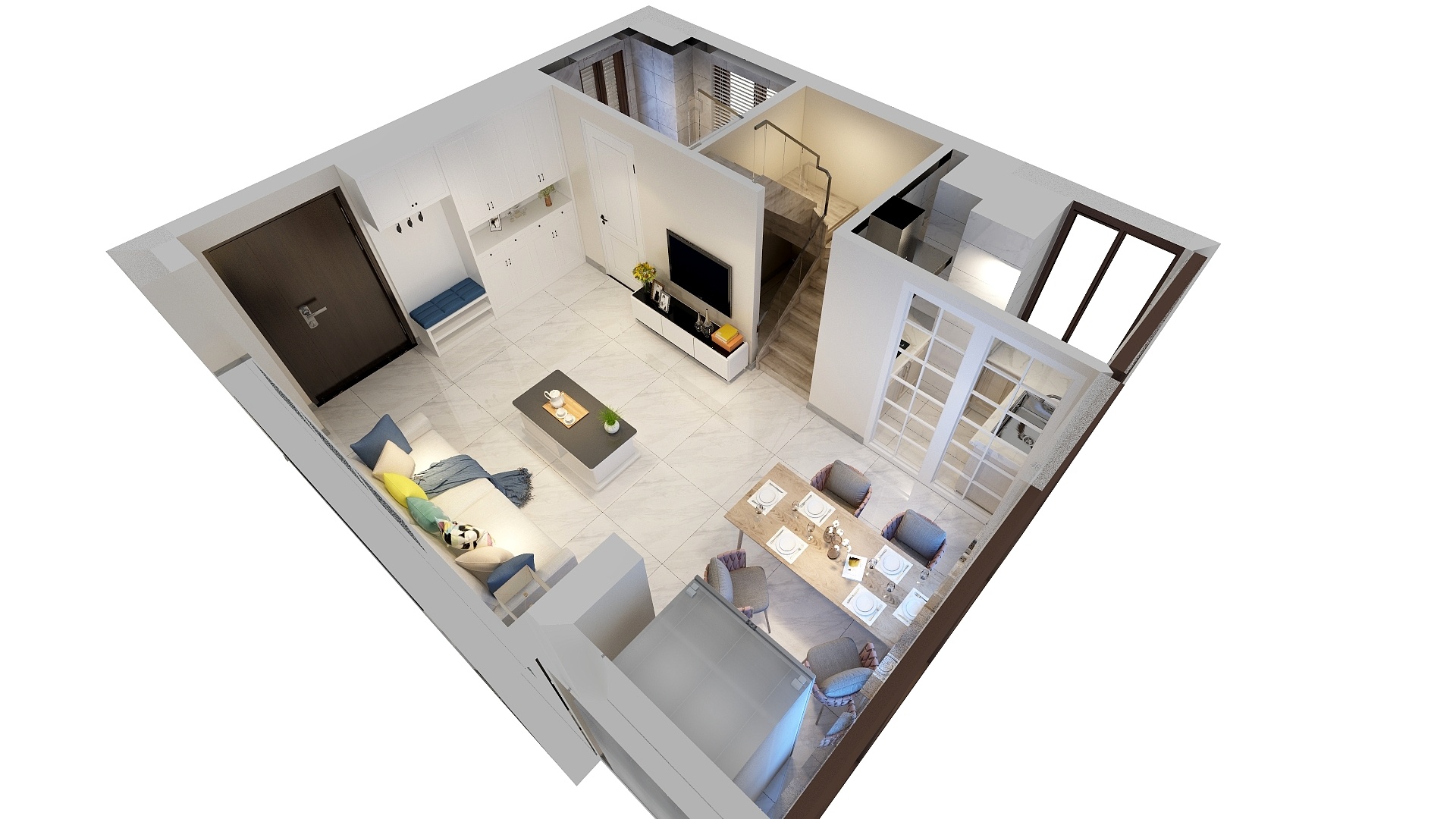 黄雷雷-青浦绿地（边套效果图）-装修设计方案