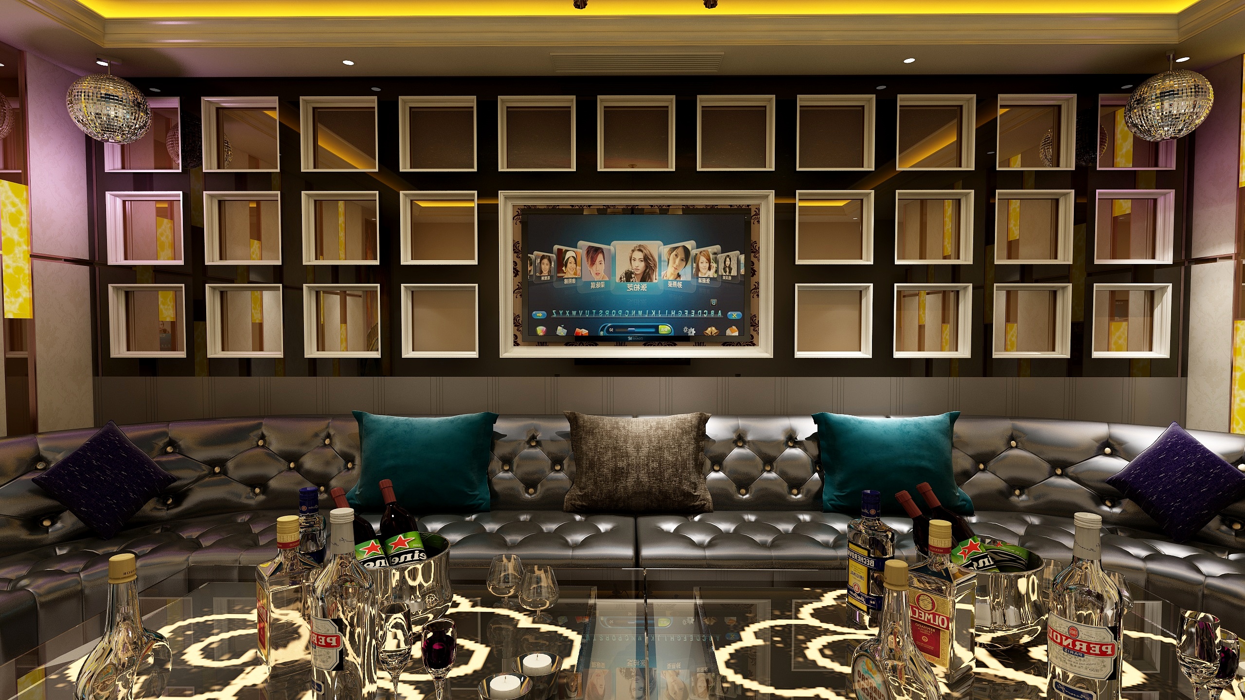 庆阳居里亚全屋定制-包厢-装修设计方案