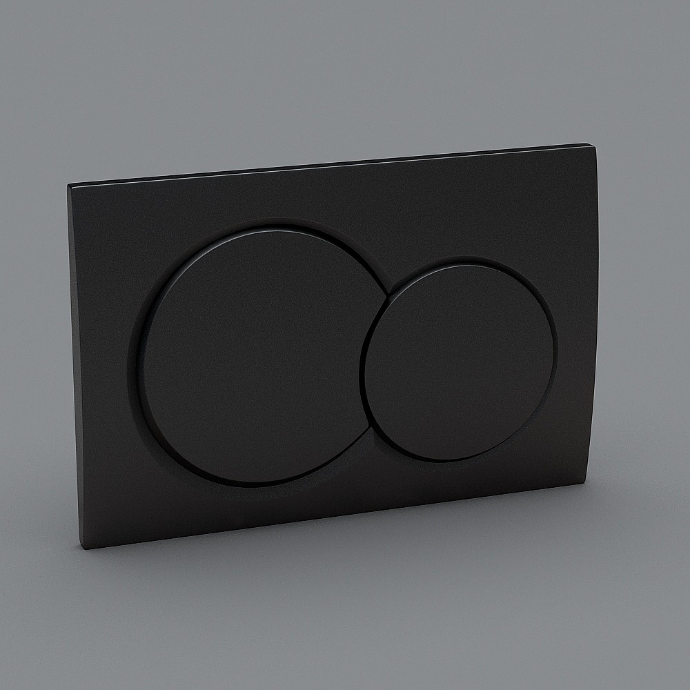 geberit吉博力-115.035.46.1-Alpha01亚光镀铬3D模型