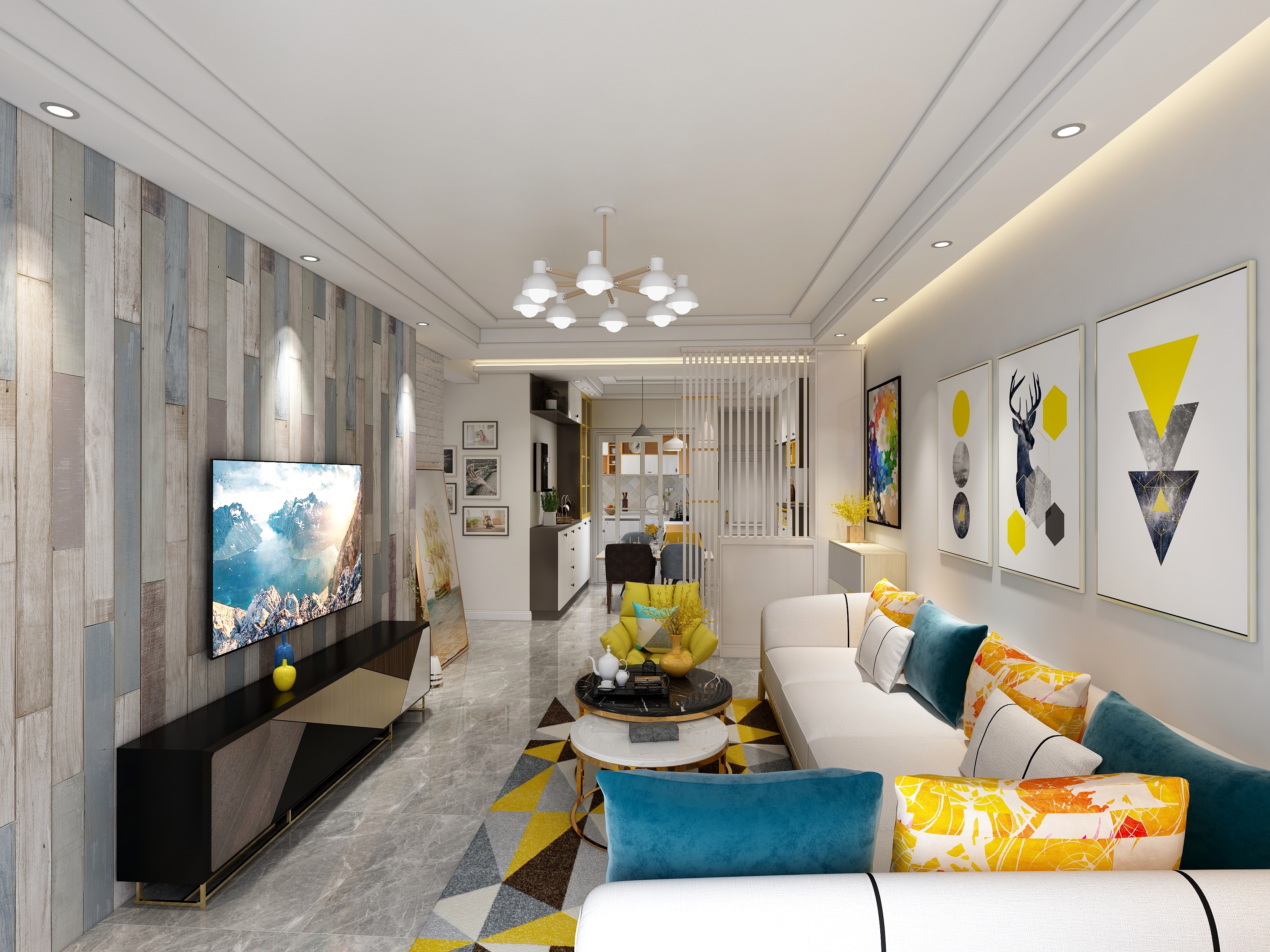 胡明勇-北欧-《绽放》胡明勇-装修设计方案