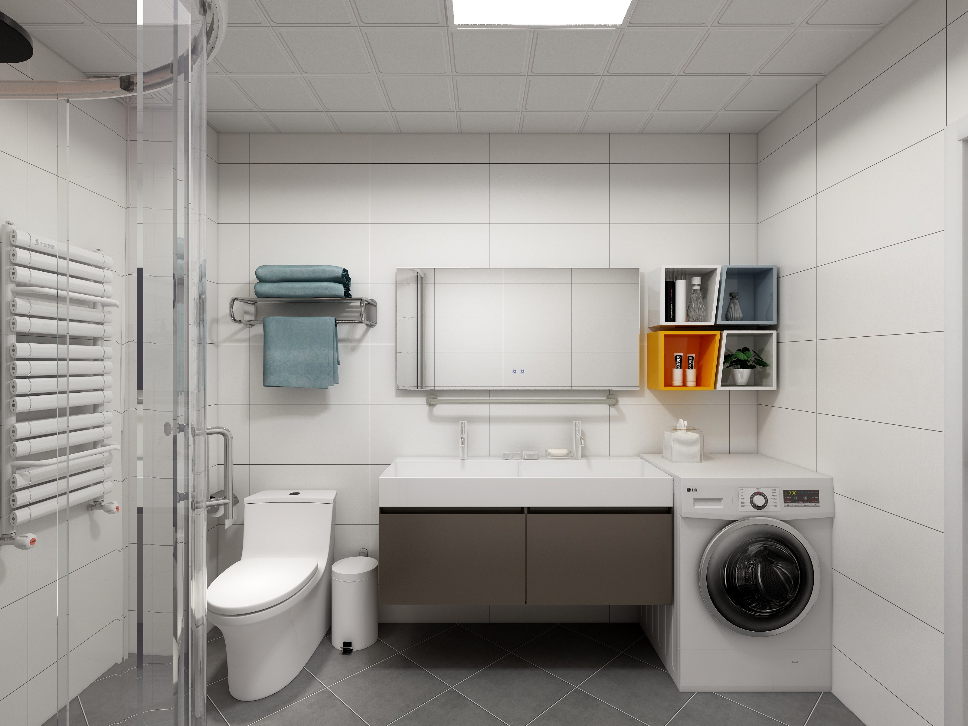 李青越-95㎡北欧两居装修效果图