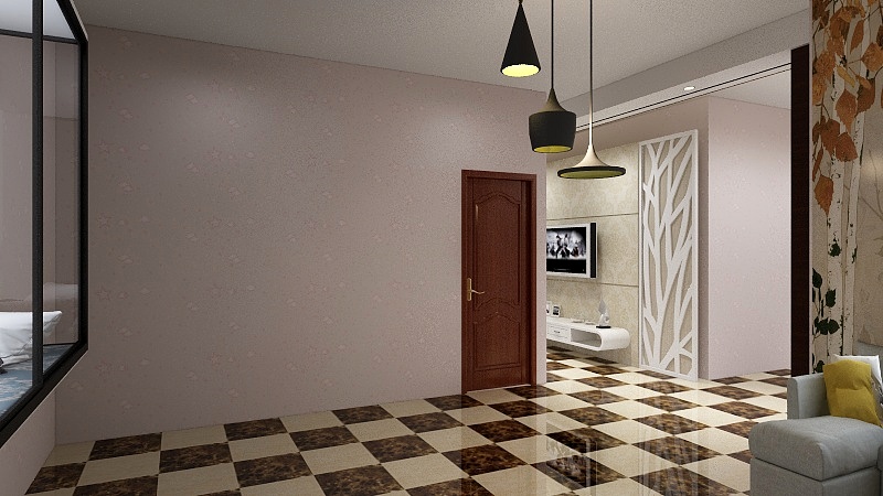 151****7730MFeP-客厅走廊效果图-装修设计方案