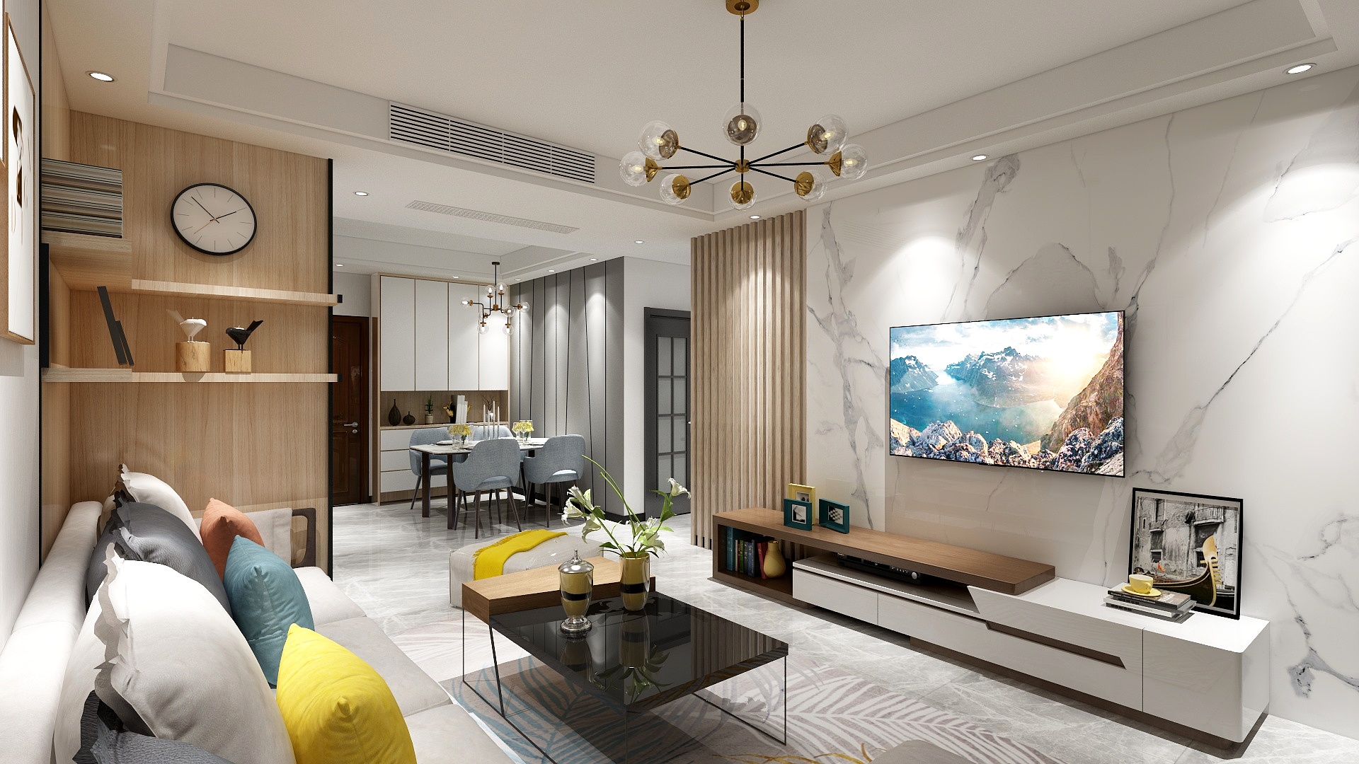 LveDone作到设计-76㎡北欧一居装修效果图