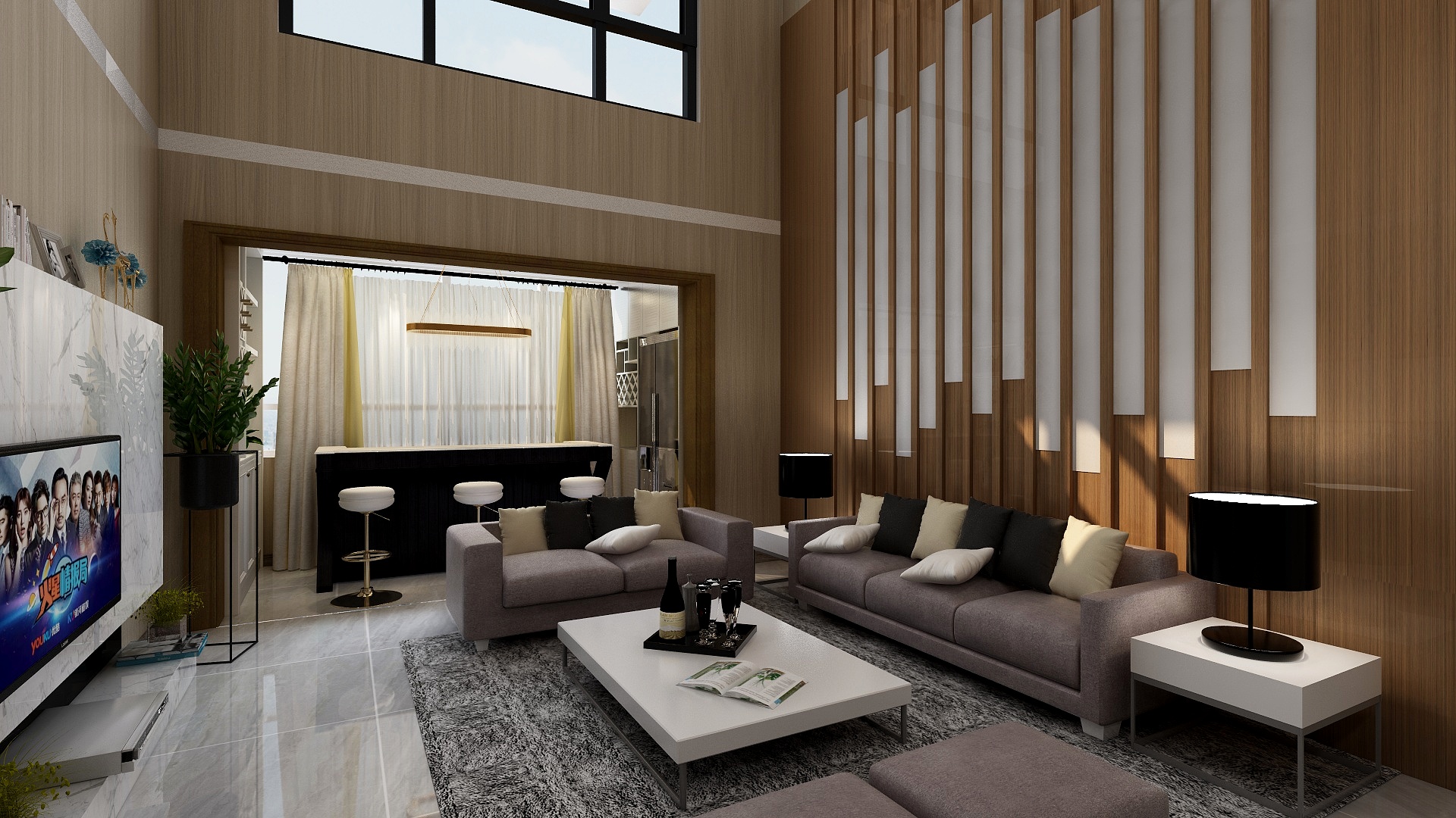 云网空间-皇冠河滨园121.50㎡第三套-装修设计方案