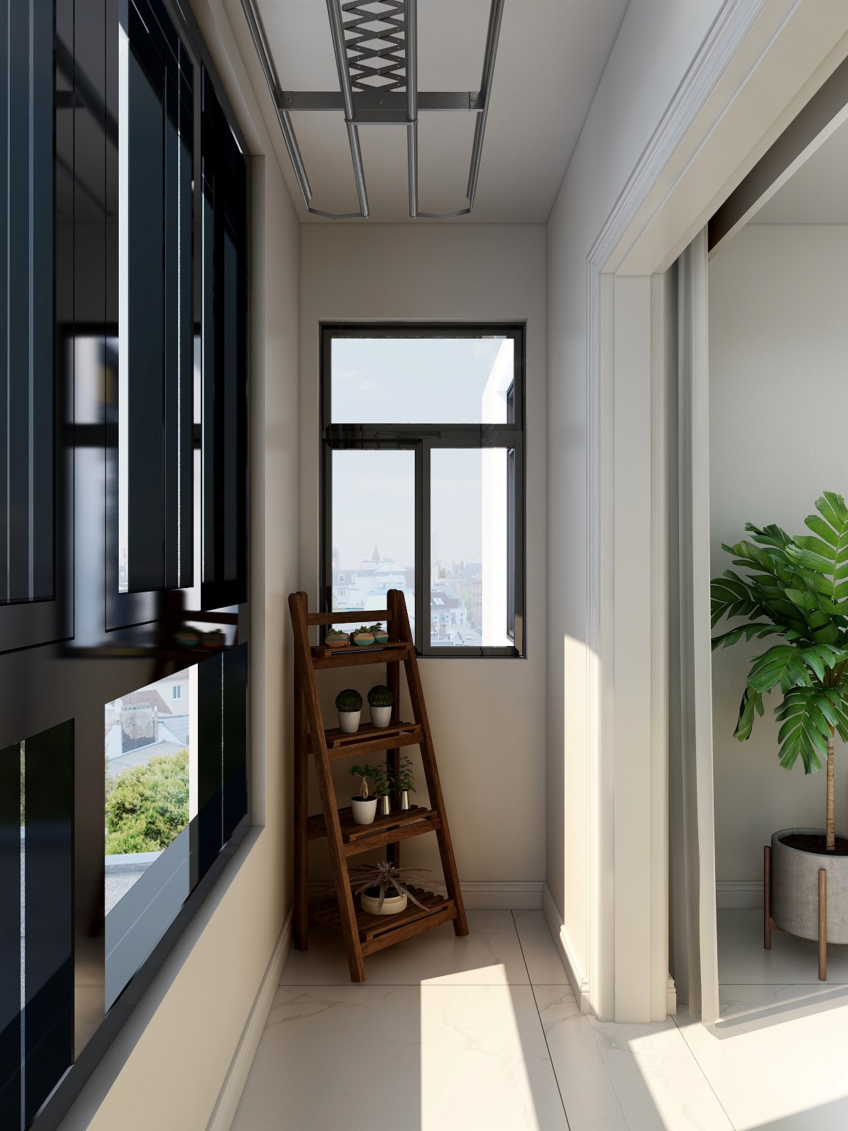 李青越-95㎡北欧两居装修效果图