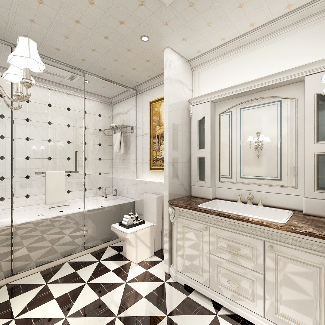 廸偉-歐式小天地一层卫生间装修效果图第1张