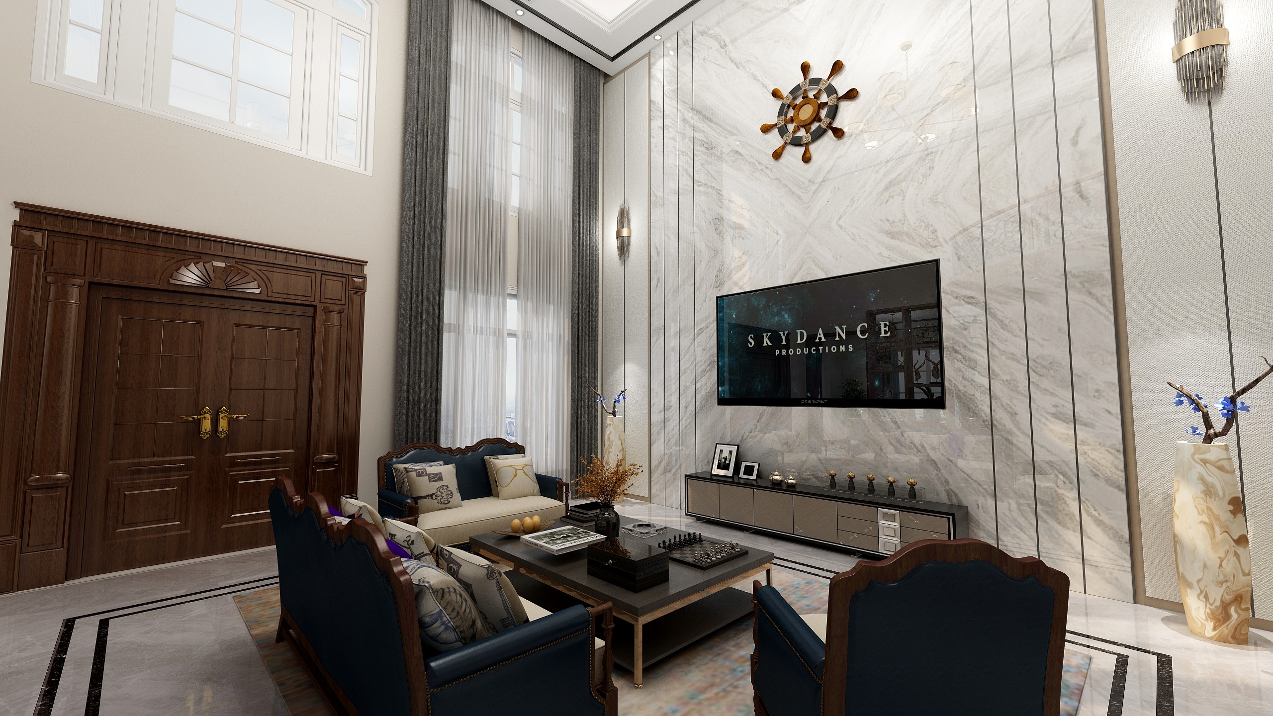 高伟-双拼别墅-装修设计方案