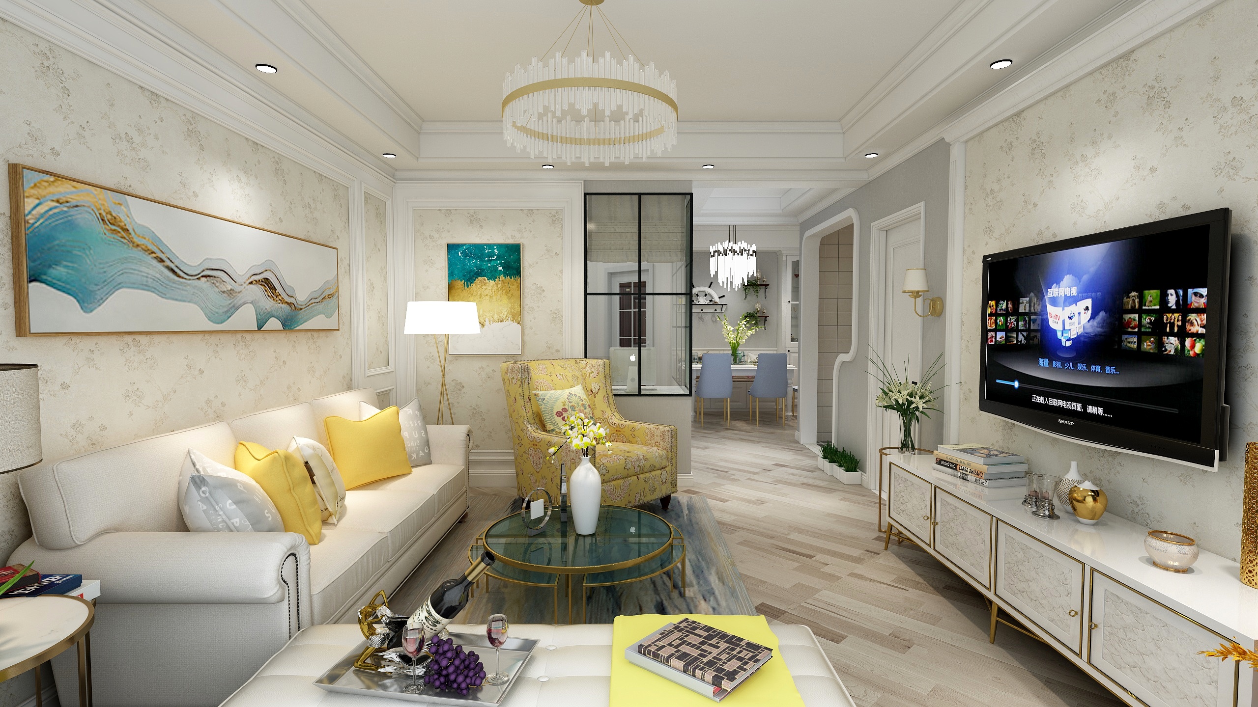 zyIKAc-公园新城罗效果图-装修设计方案