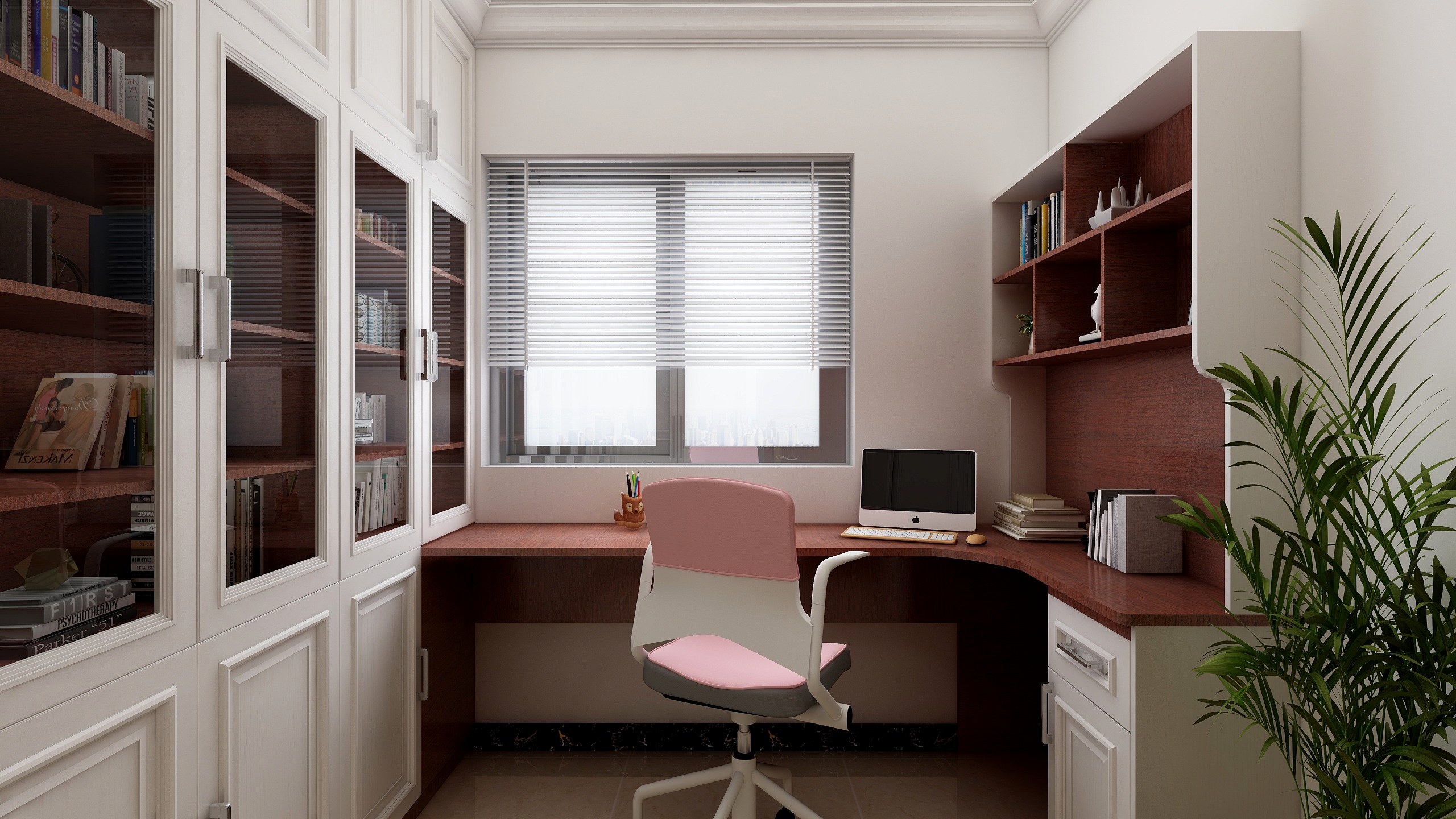 许致远-财富一号-书房效果图-装修设计方案