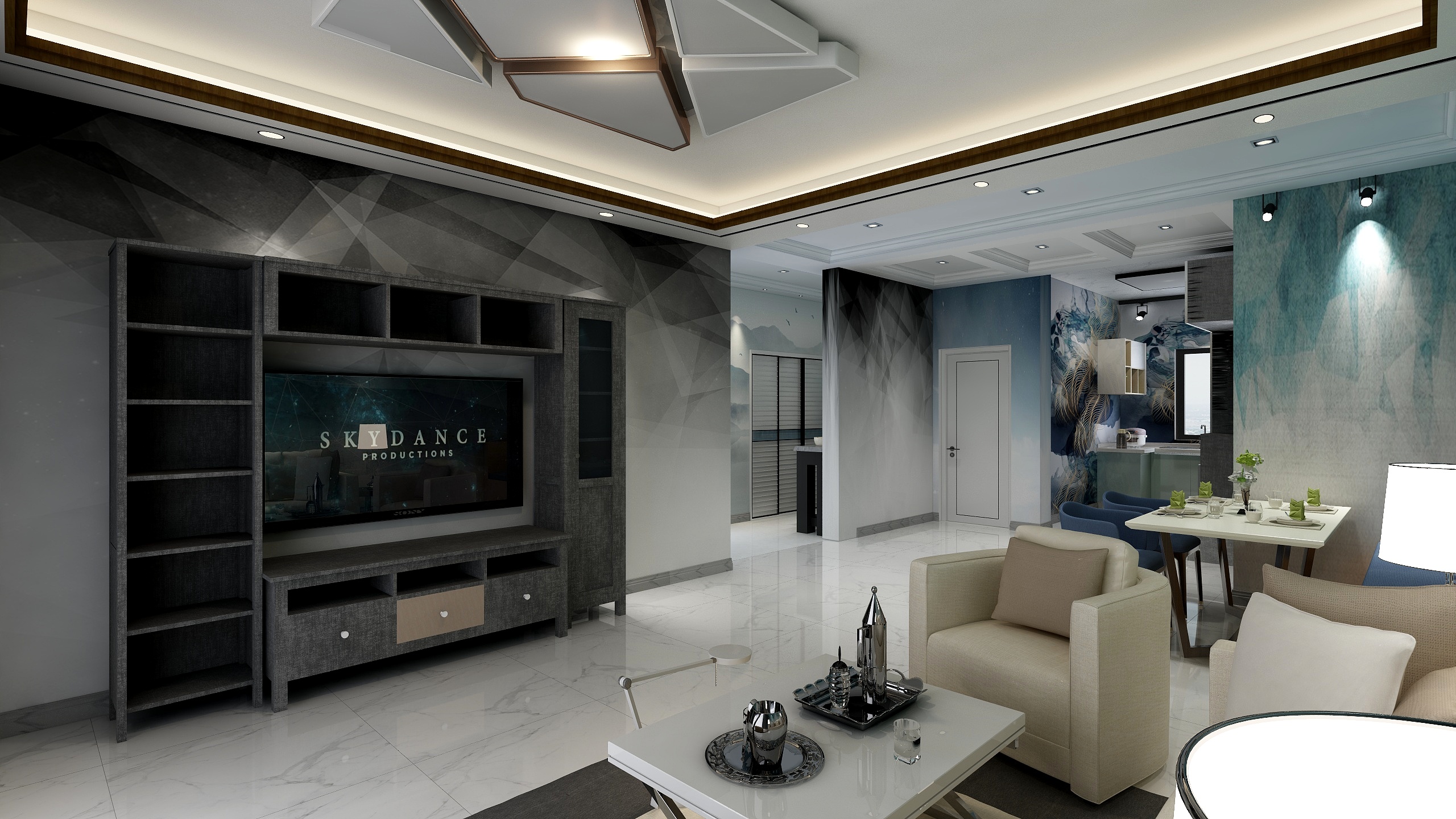 一個。-综合整体设计作业张1-装修设计方案