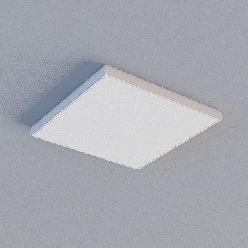 327*327 (P) 高伸方板-拉伸滚涂 简爱-凹型平面3D模型