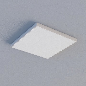 327*327 (P) 高伸方板-拉伸滚涂 西雅图-凹型平面 3D模型
