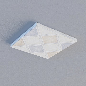 327*327 (P) 高伸方板-拉伸滚涂 域之泊-交叉棱格3D模型
