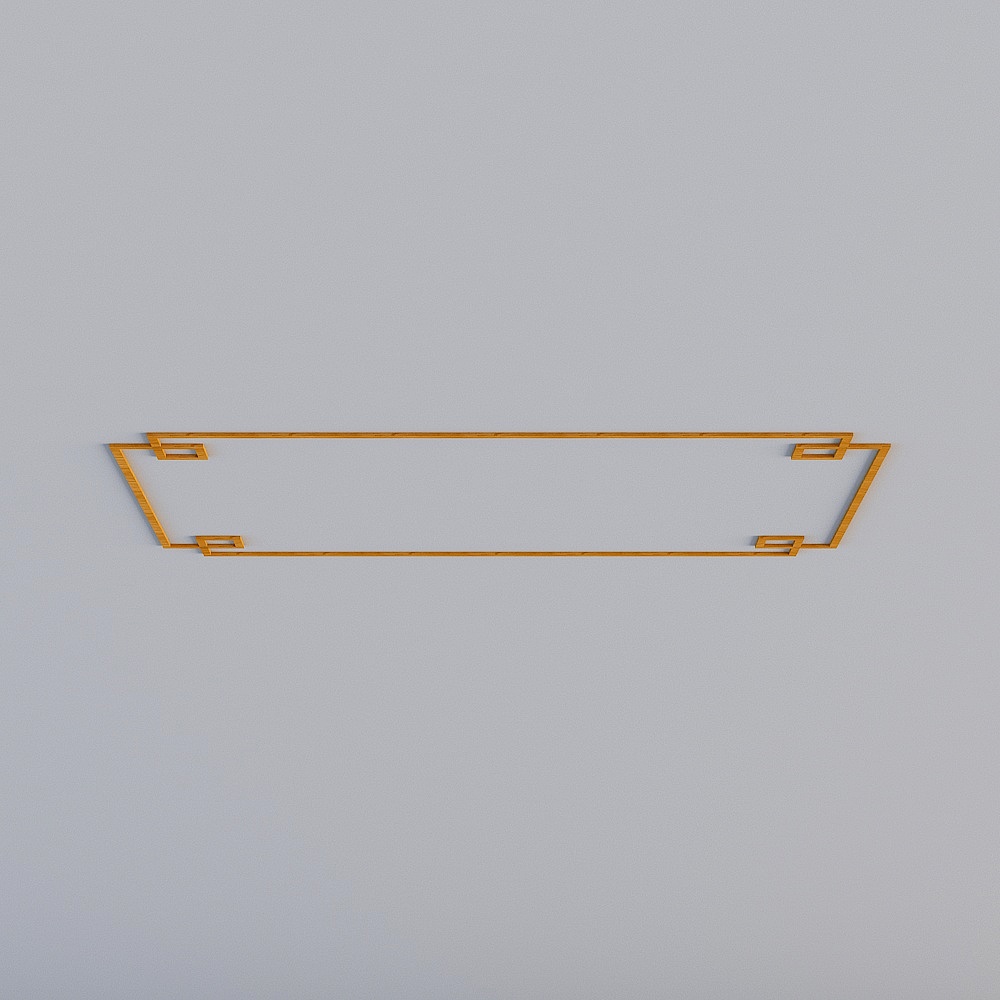 蓬莱定制吊顶花格3D模型