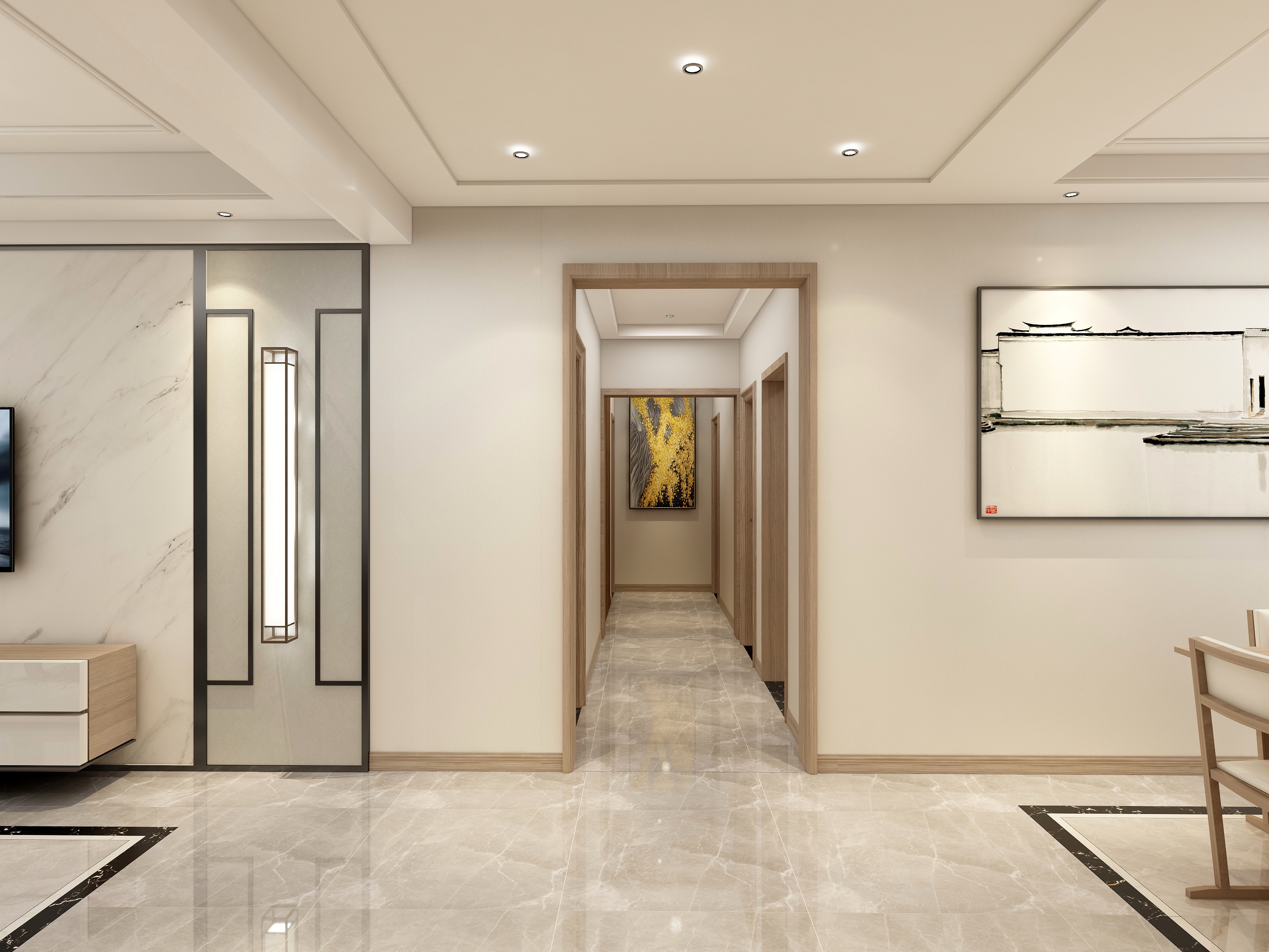 楠木灬青城-唐延九郡---新中式3-装修设计方案