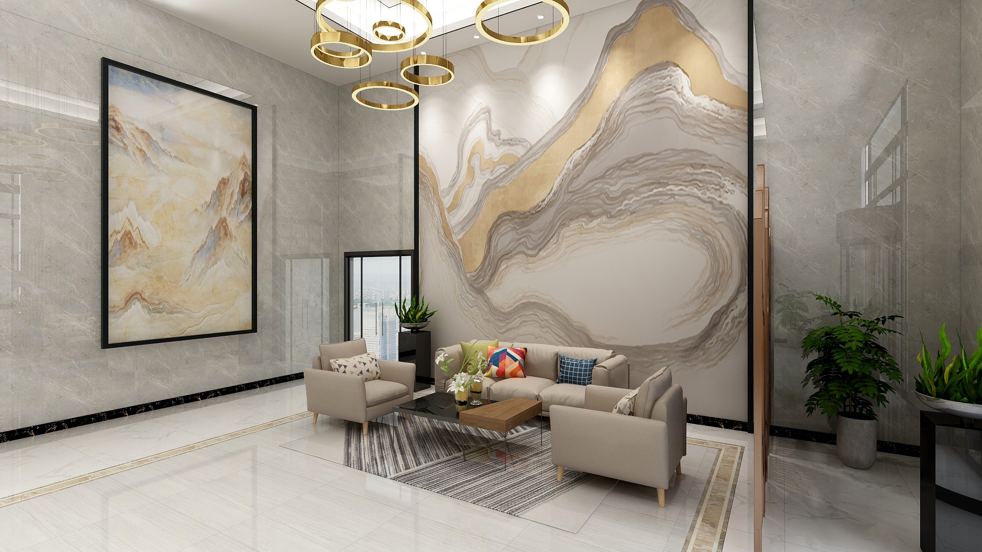 阿郭啊-康桥郡酒店大厅现代-装修设计方案