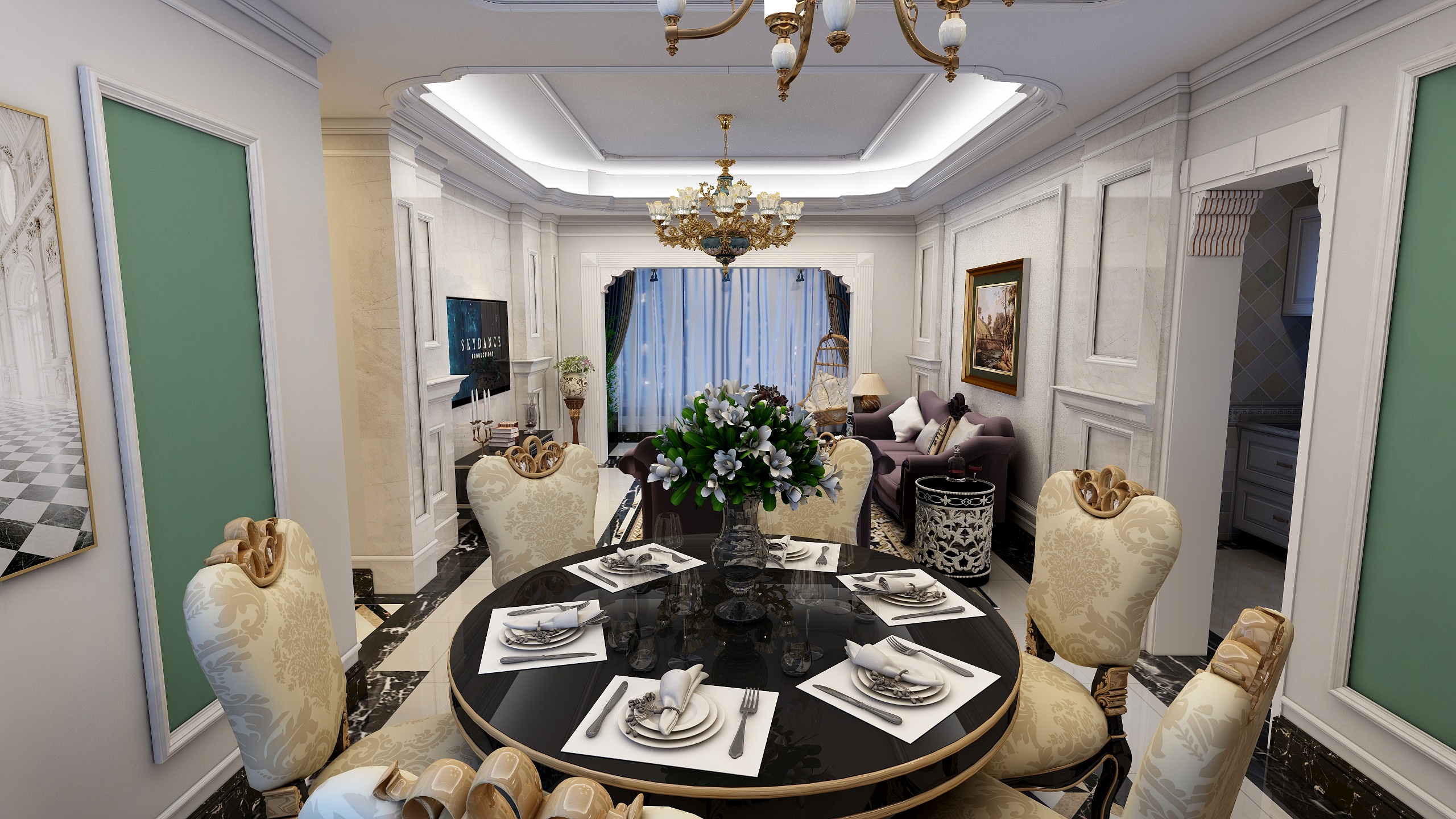 城南小咸鱼-天瀑碧园简欧-装修设计方案