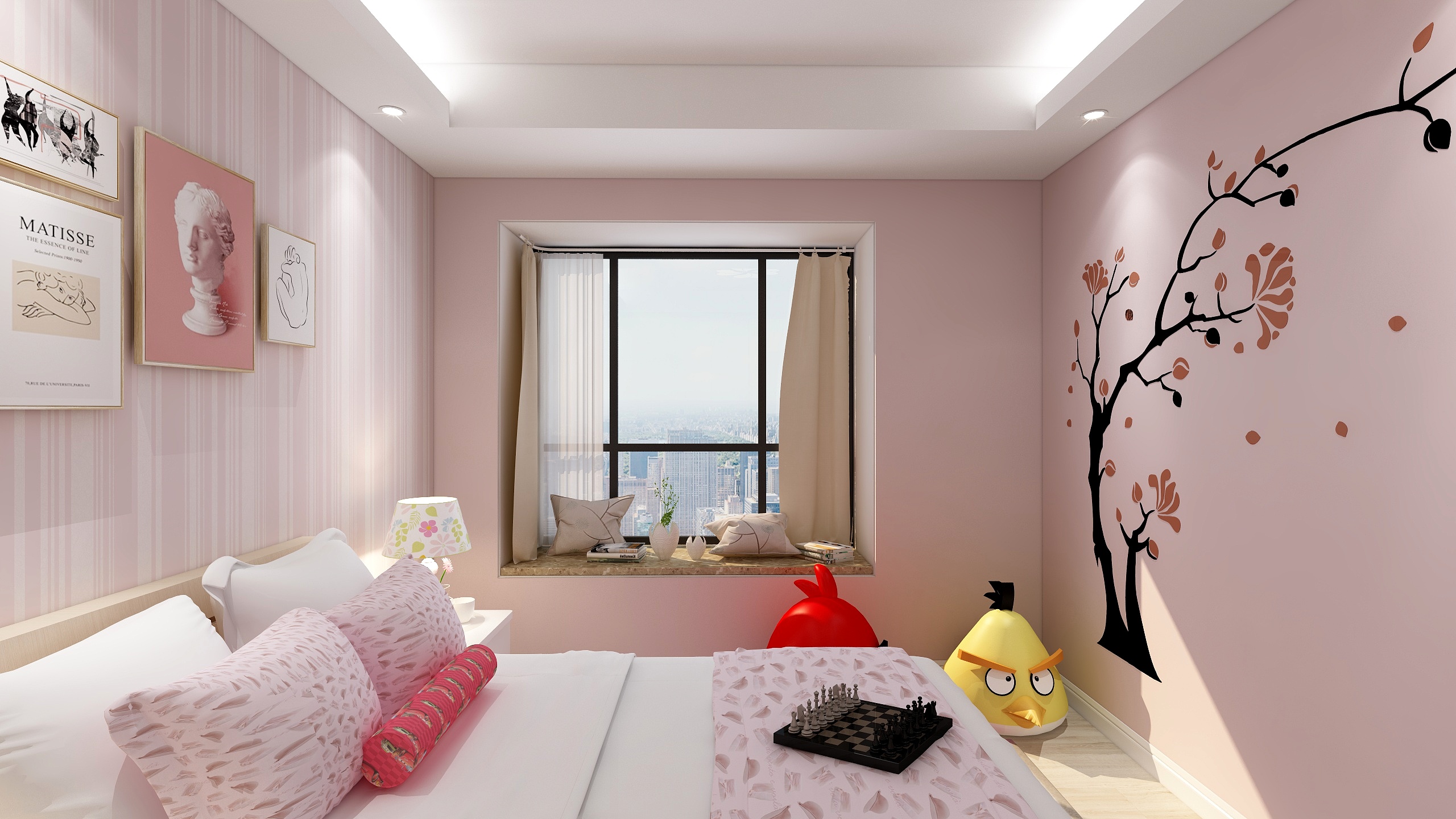 何宗建-176㎡现代四居一层次卧装修效果图第1张