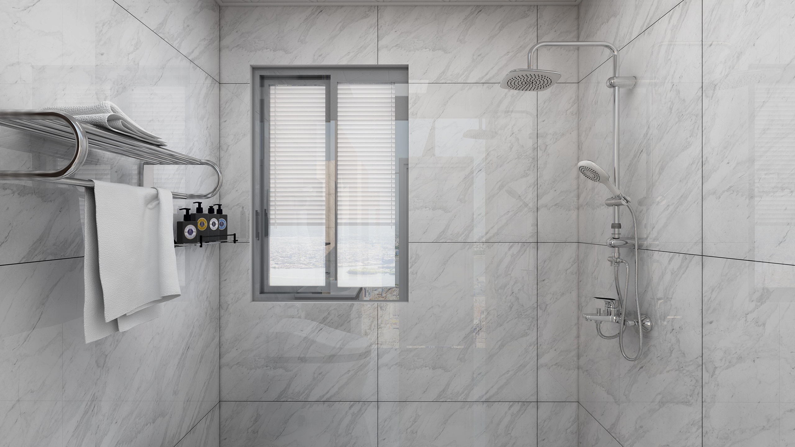 何宗建-176㎡现代四居一层卫生间装修效果图第2张