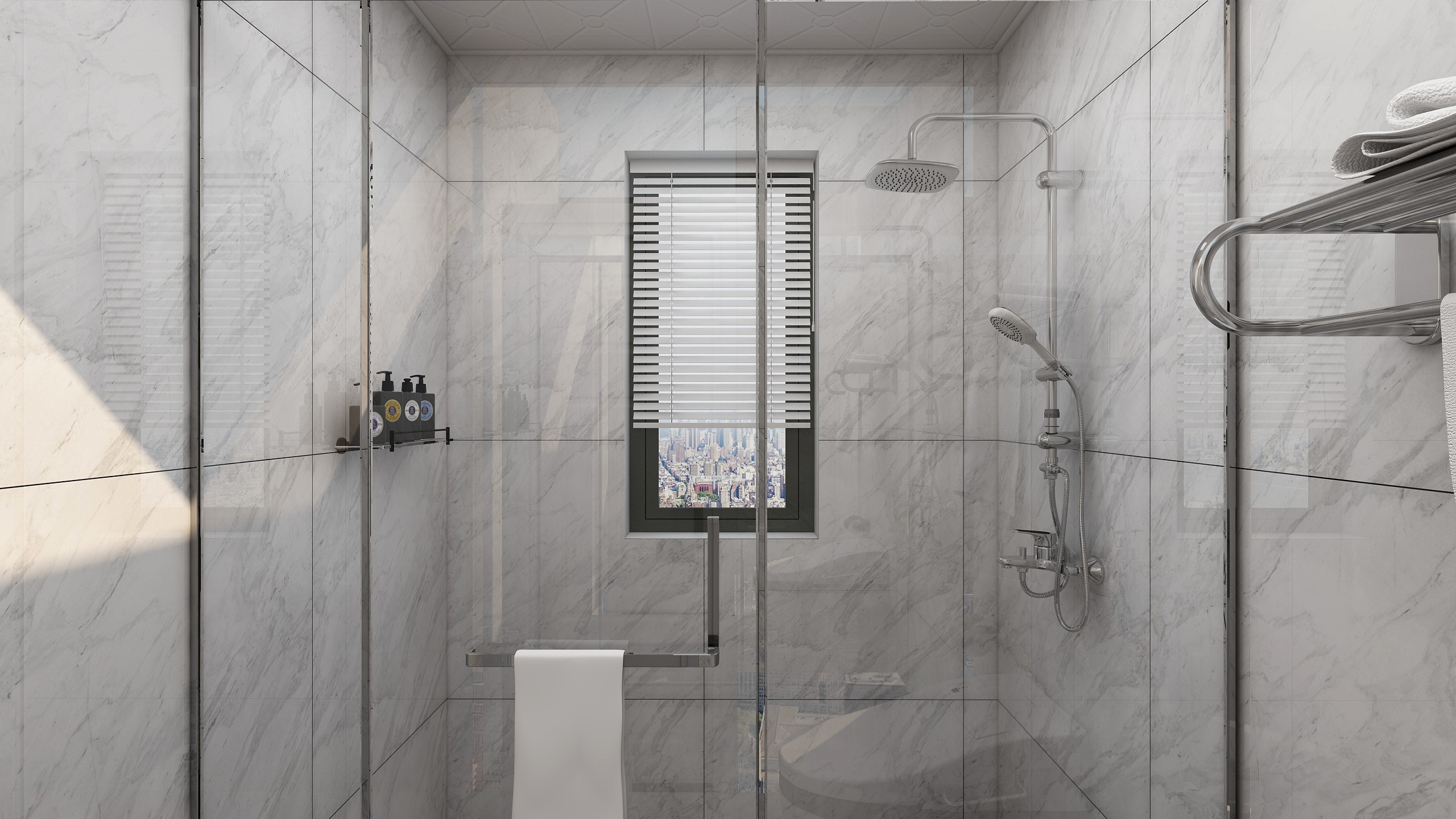 何宗建-176㎡现代四居一层卫生间装修效果图第2张