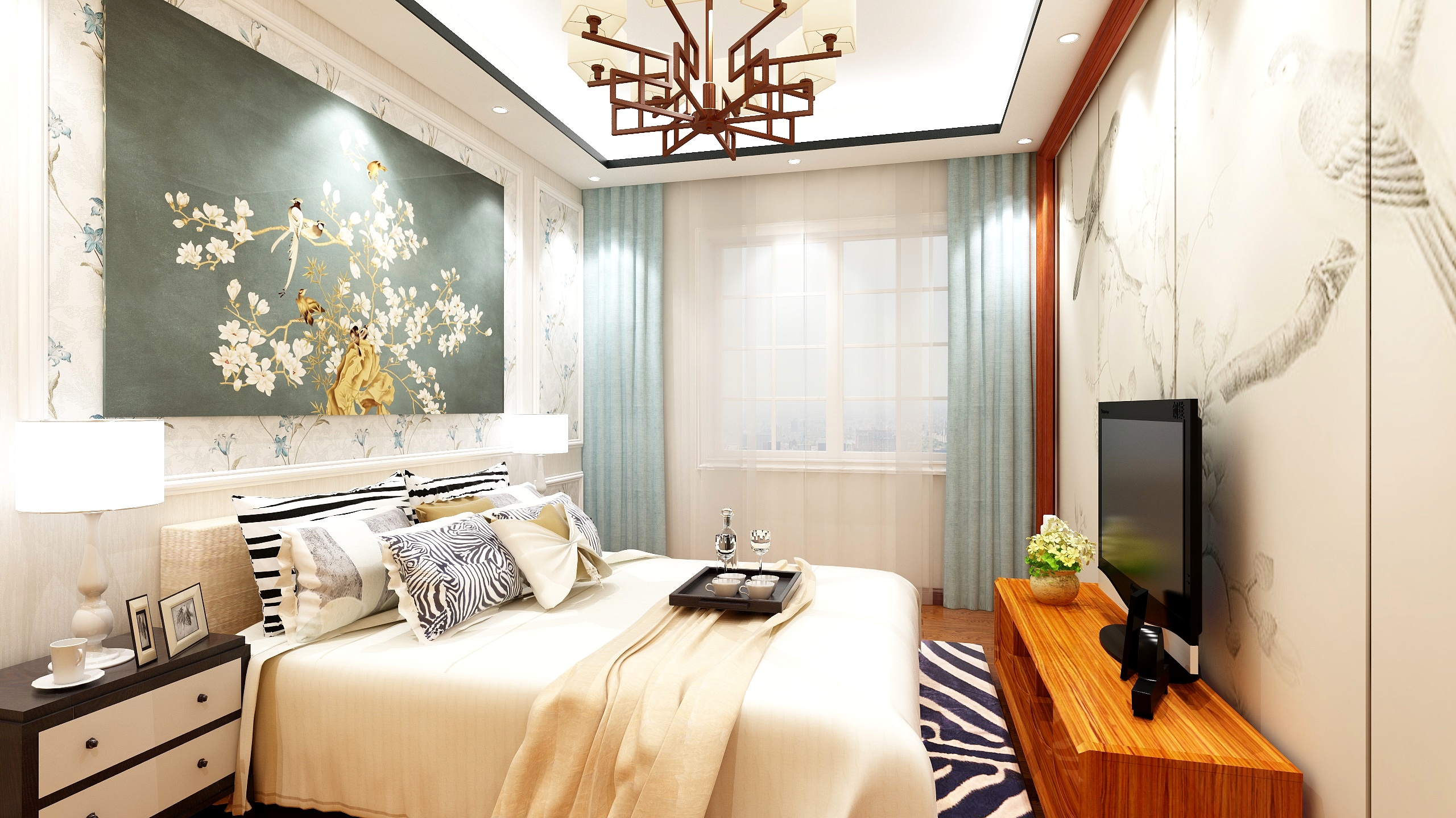 张光辉-二楼次卧室-装修设计方案