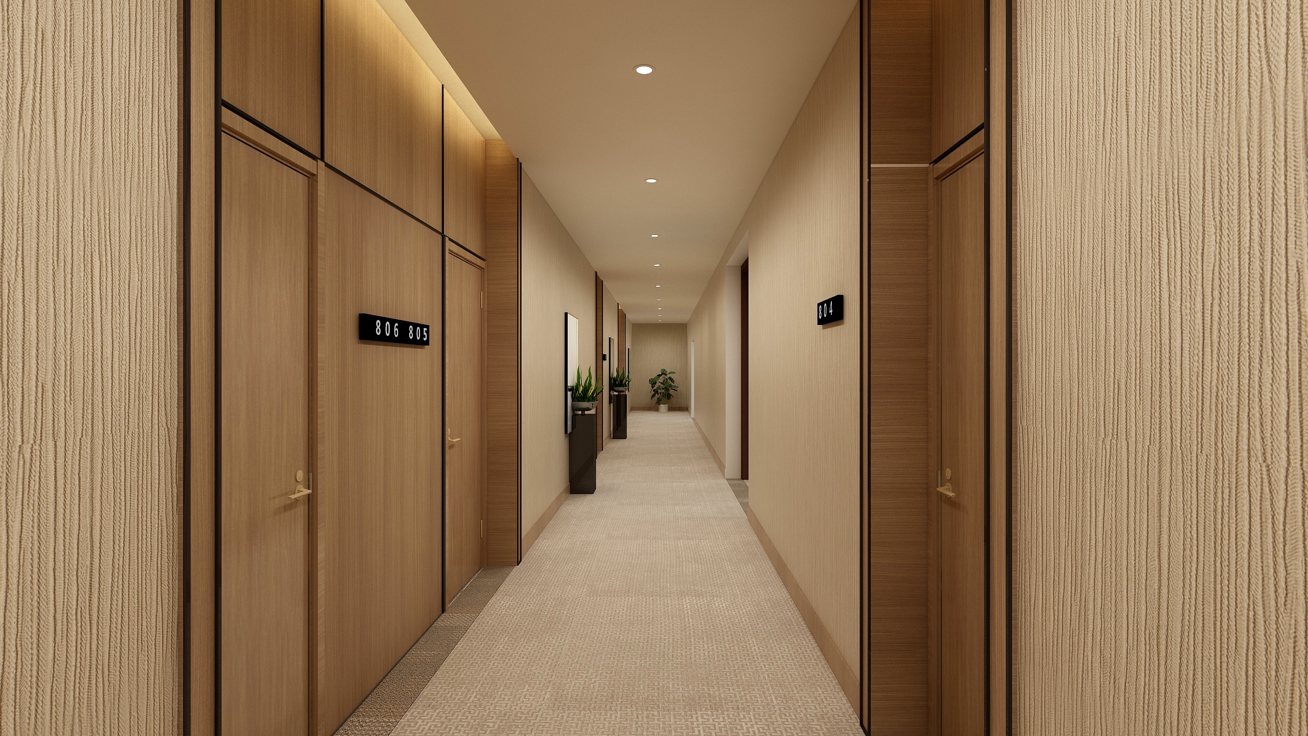 阿郭啊-康桥郡酒店走廊现-装修设计方案