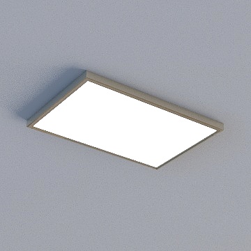 PB-LED4905-GG金框 型材单照明（327*490.5） 拉丝香槟/正白3D模型