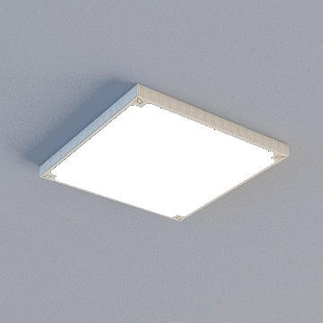 BDS-LED 327*327KB-JD (扣板精雕花 单照明)拉伸滚涂 摩尔（内饰花）3D模型