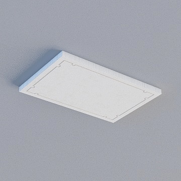 327*490.5 (P)高伸组合板-拉伸涂金 卡玛斯-直边小弧3D模型