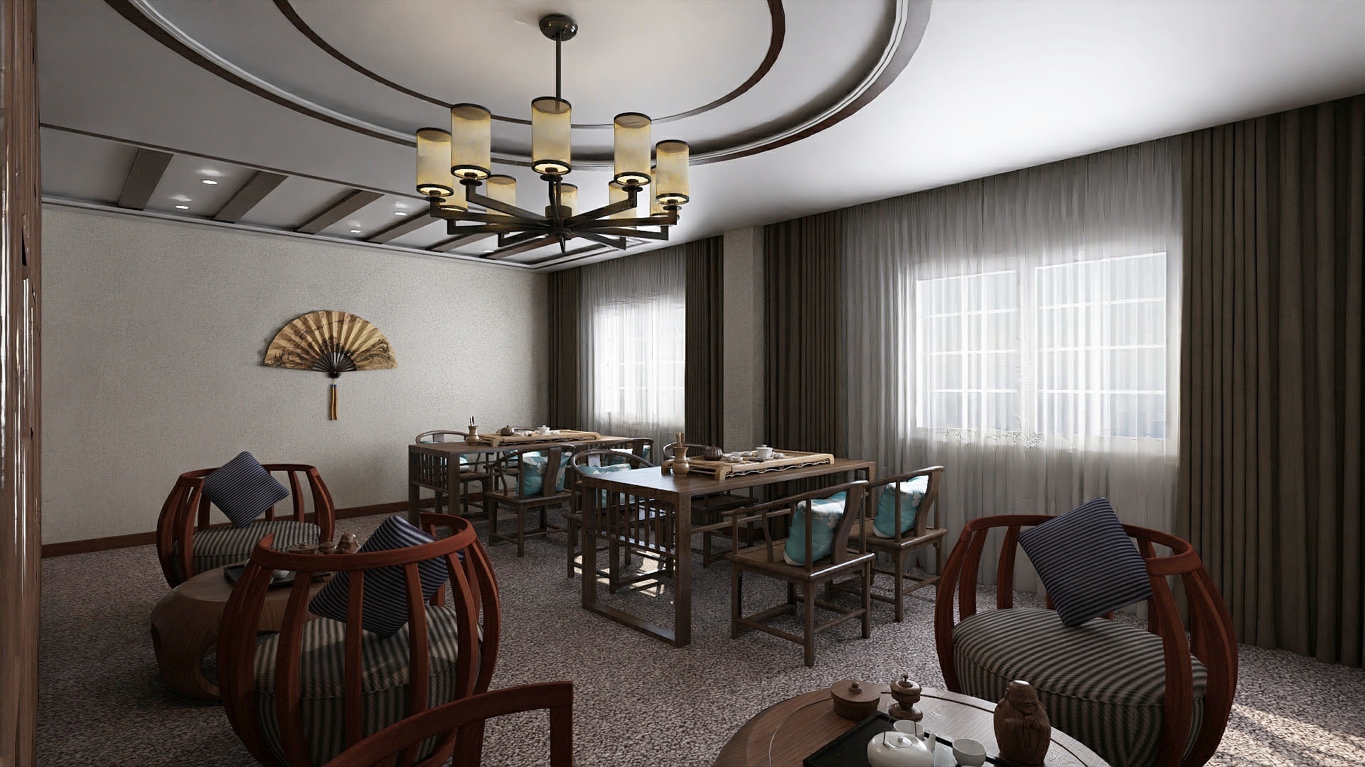 设计师石佳鑫-ktv变茶室-装修设计方案