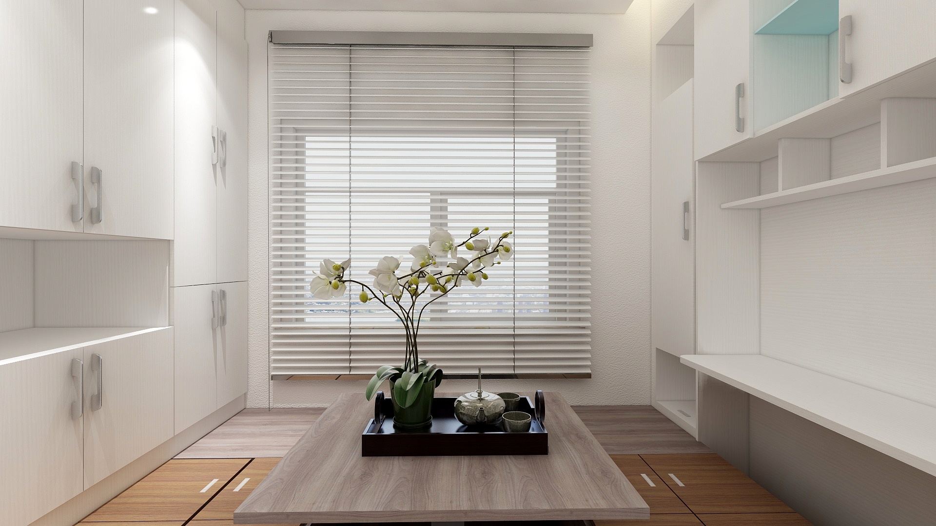 云起设计丨云起-185方新中式三居一层多功能室装修效果图第2张