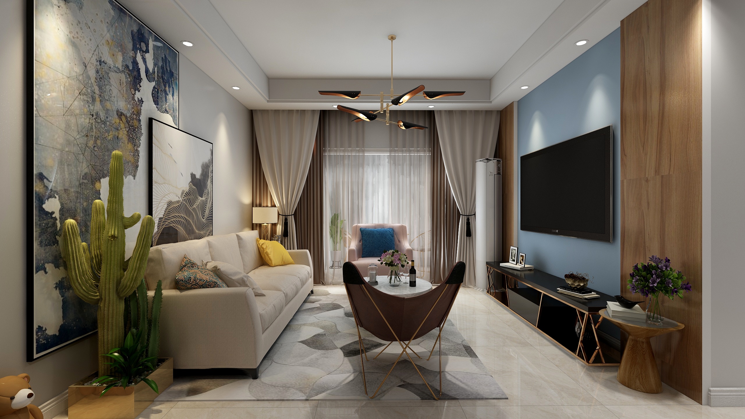 张超越-海伦映像-C2-91平米-装修设计方案