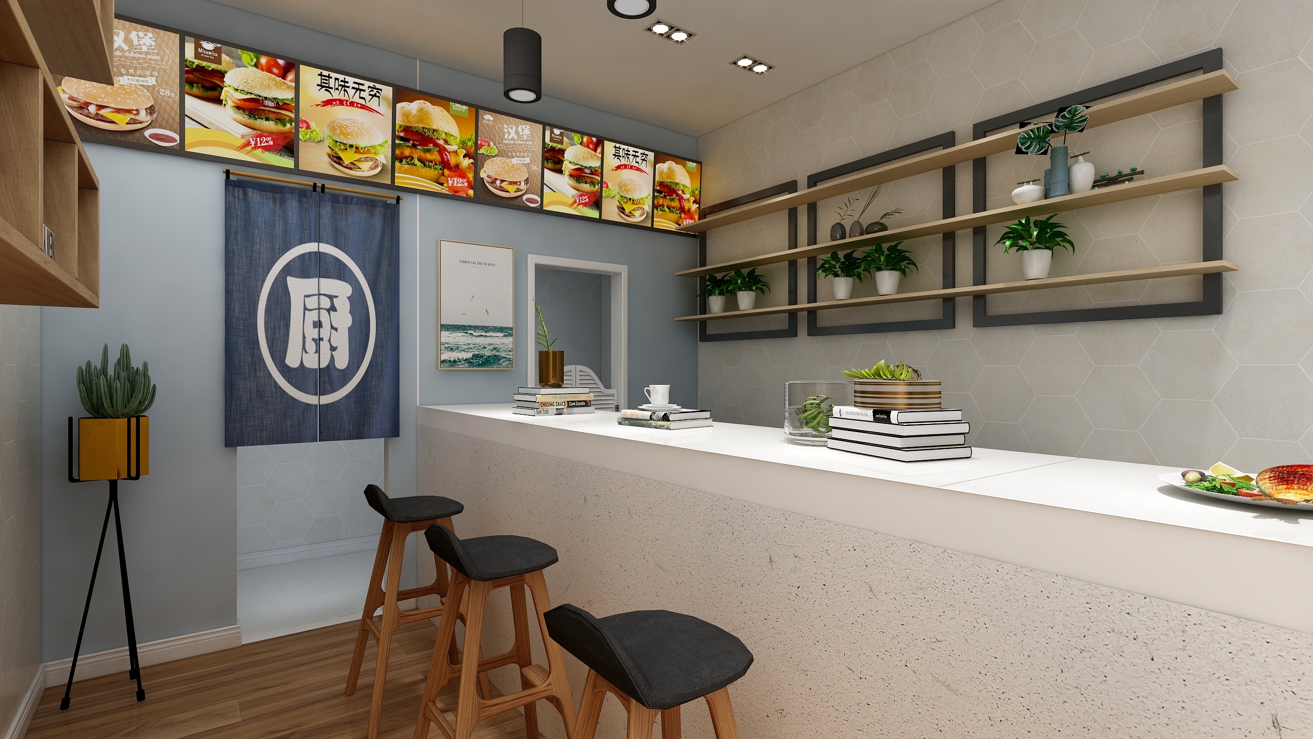 达芬奇装饰张晓-比呐食·手工虾滑-装修设计方案