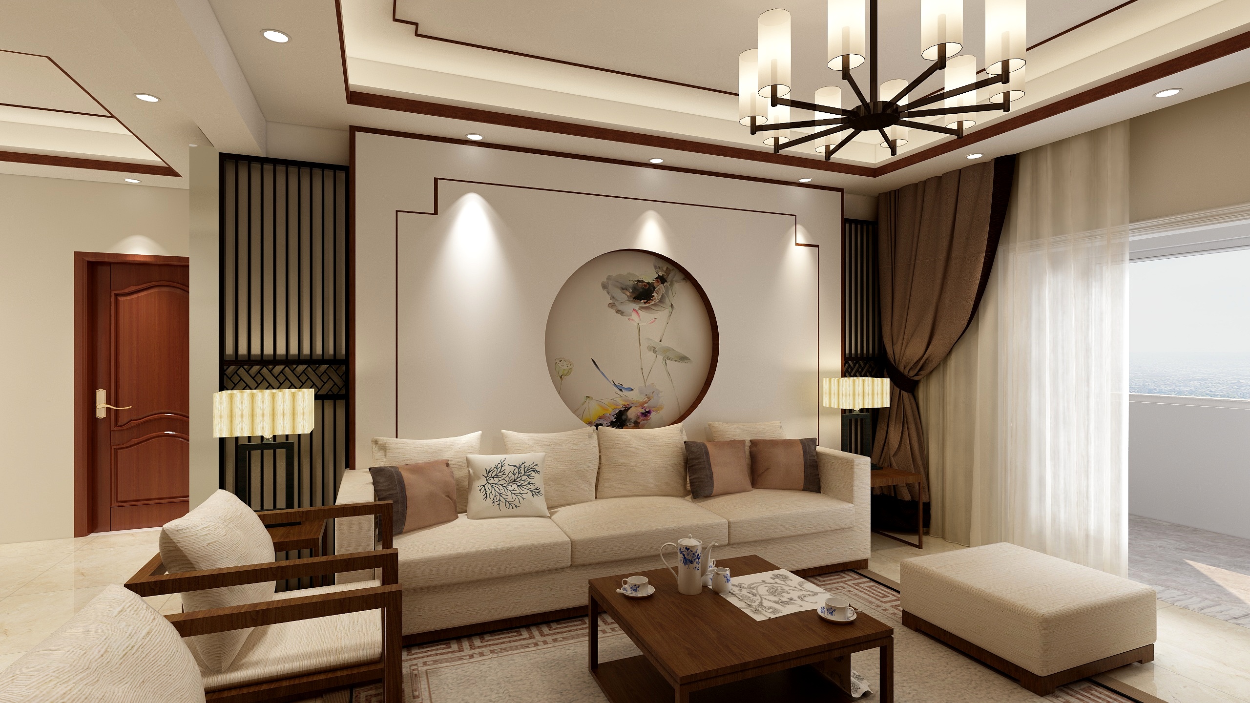 黄朝武-一品华府柯总（新中式）-装修设计方案