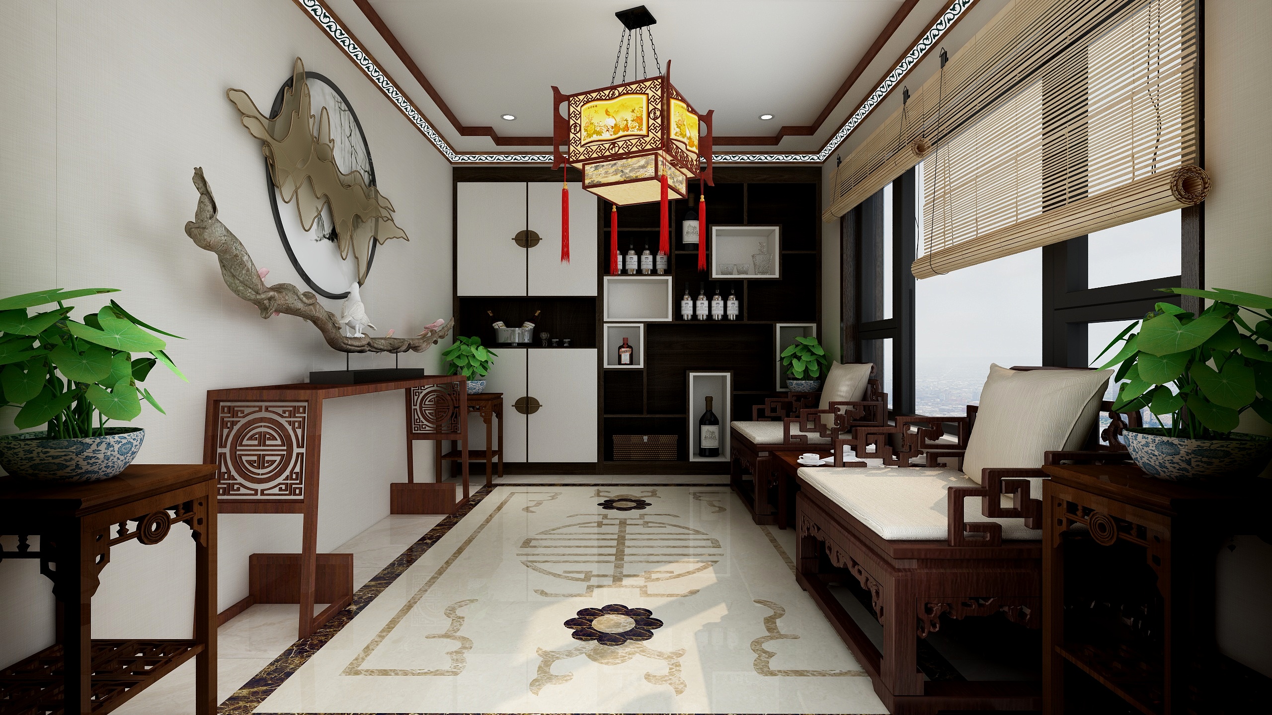 Ablaze的空间-玉泉岛宿舍一楼-中式-装修设计方案