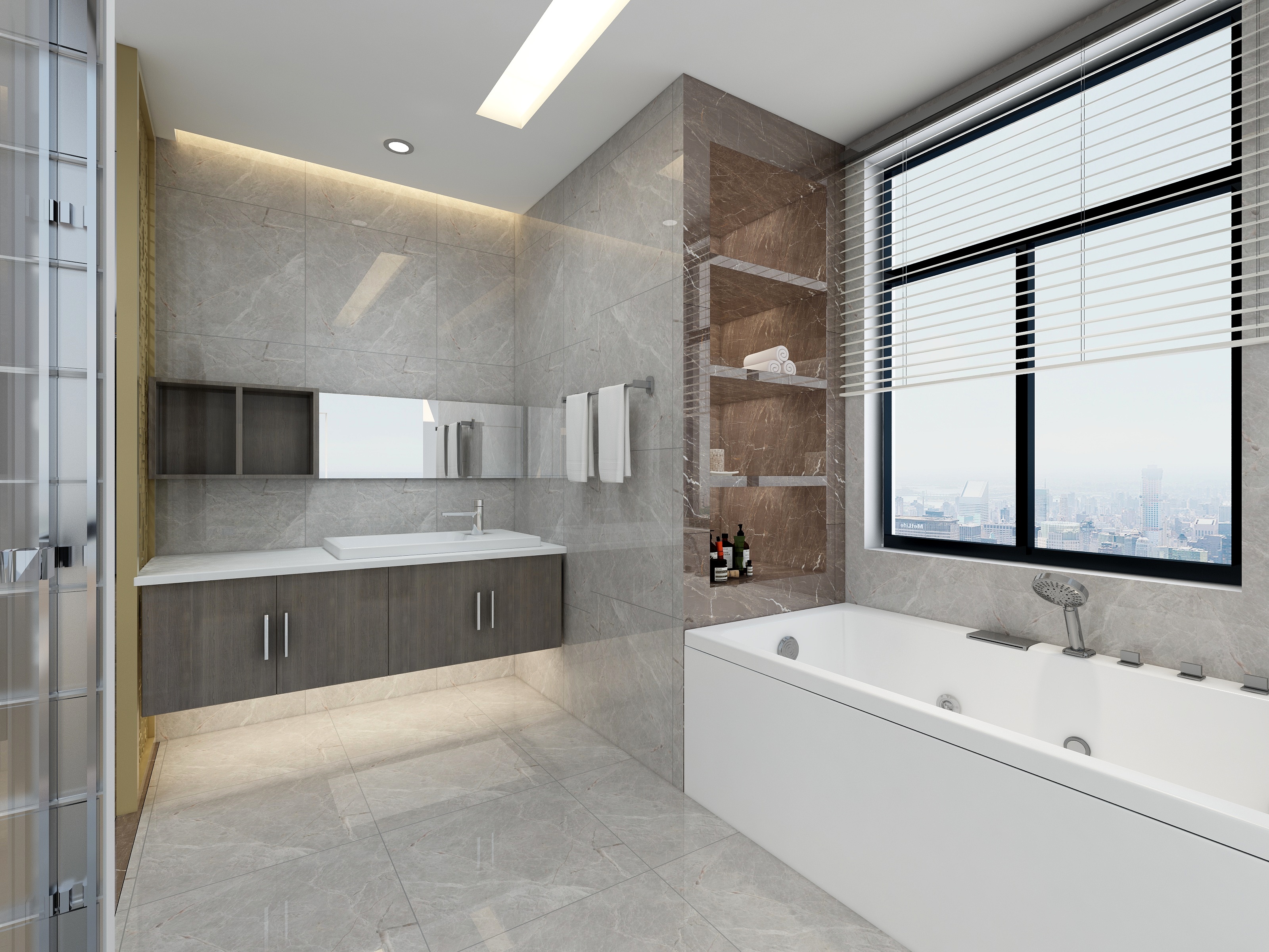 张福梅-现代轻奢风||水木春城一层娱乐室装修效果图第4张