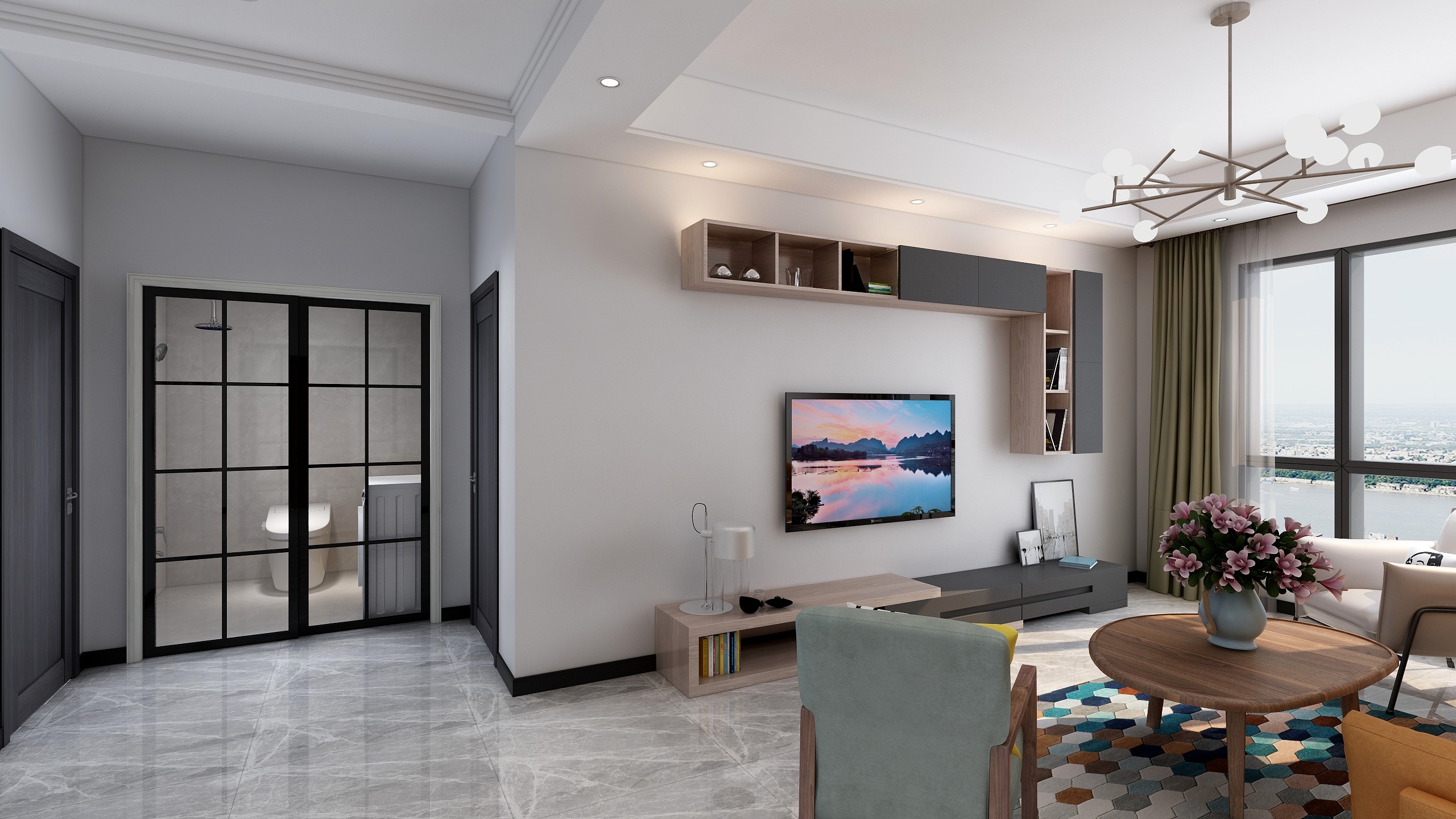 张艺楠私人定制-滨河湾88平-装修设计方案