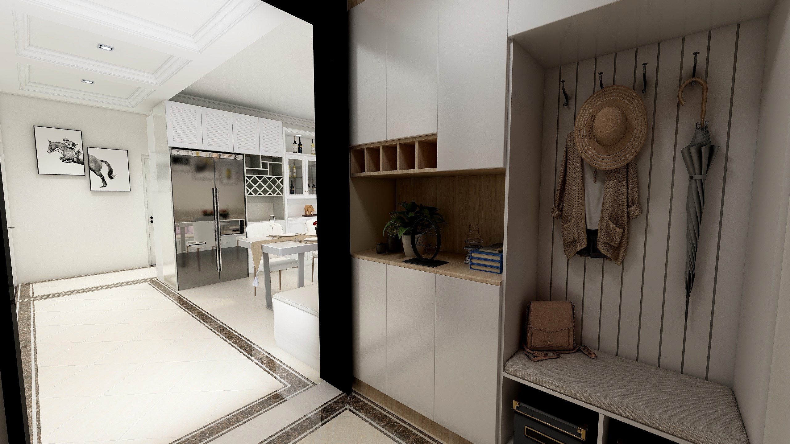 LMH1005-龍苑134平三室两厅一卫-装修设计方案