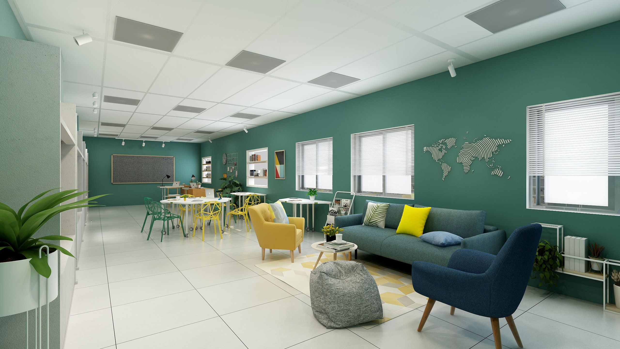 才华落地-交大阅览室-装修设计方案