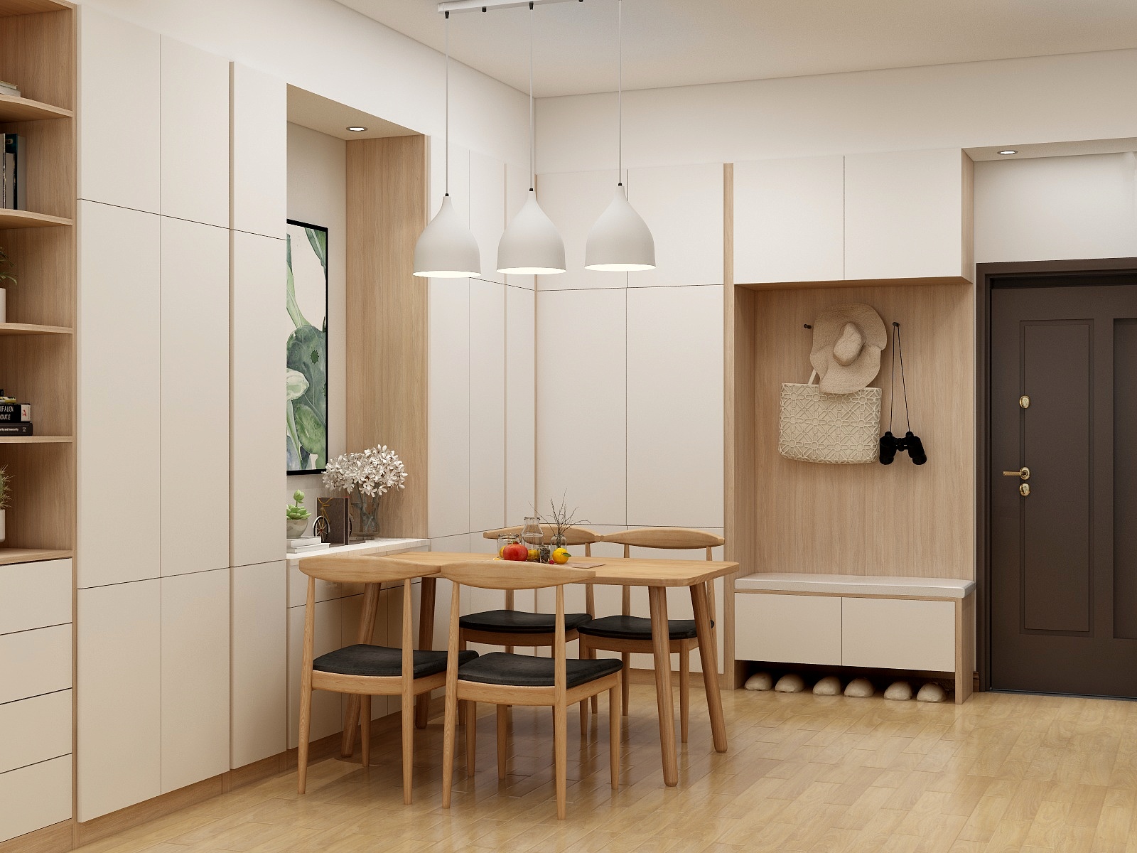 李青越-125㎡北欧两居装修效果图