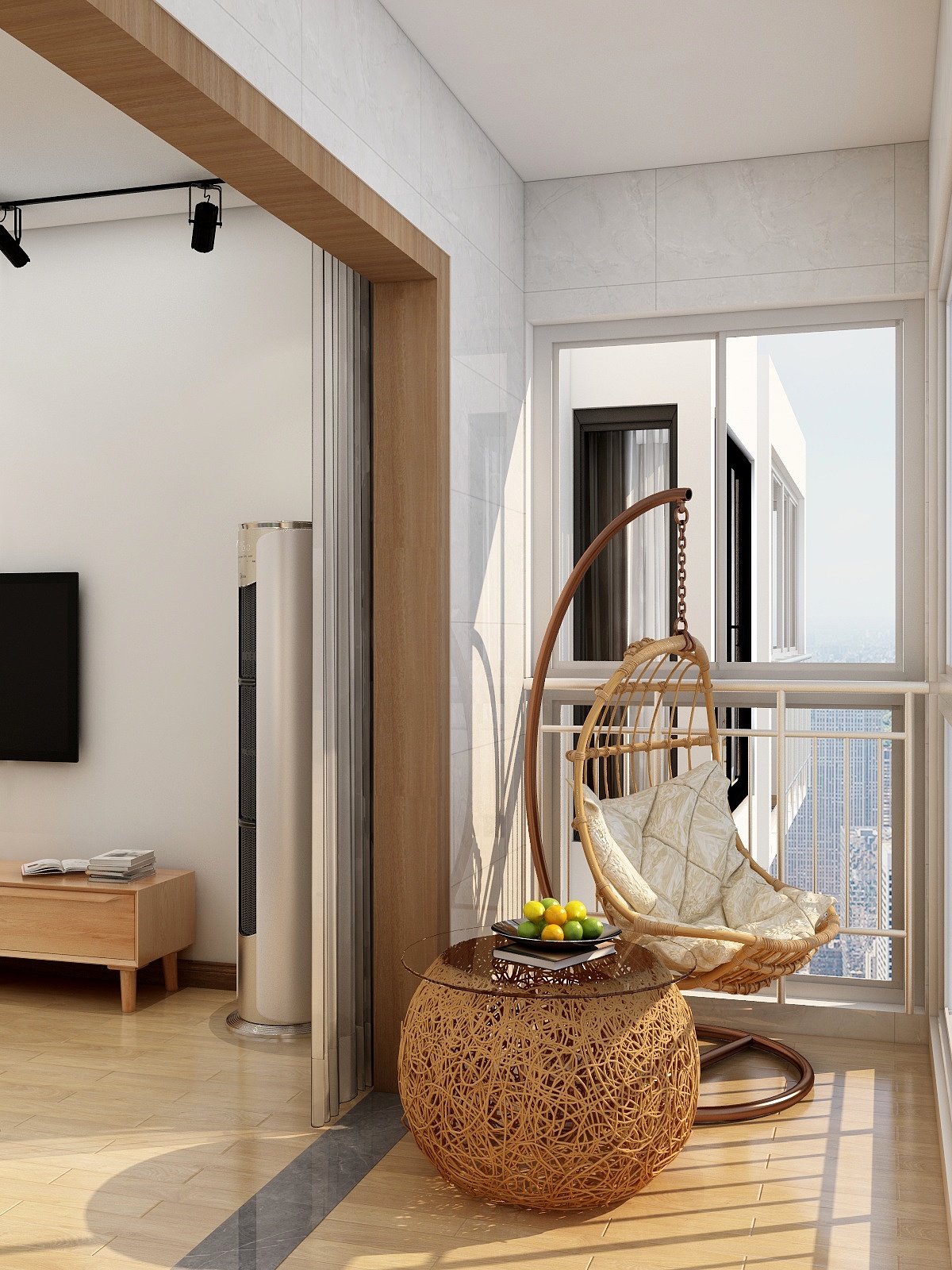 李青越-125㎡北欧两居装修效果图