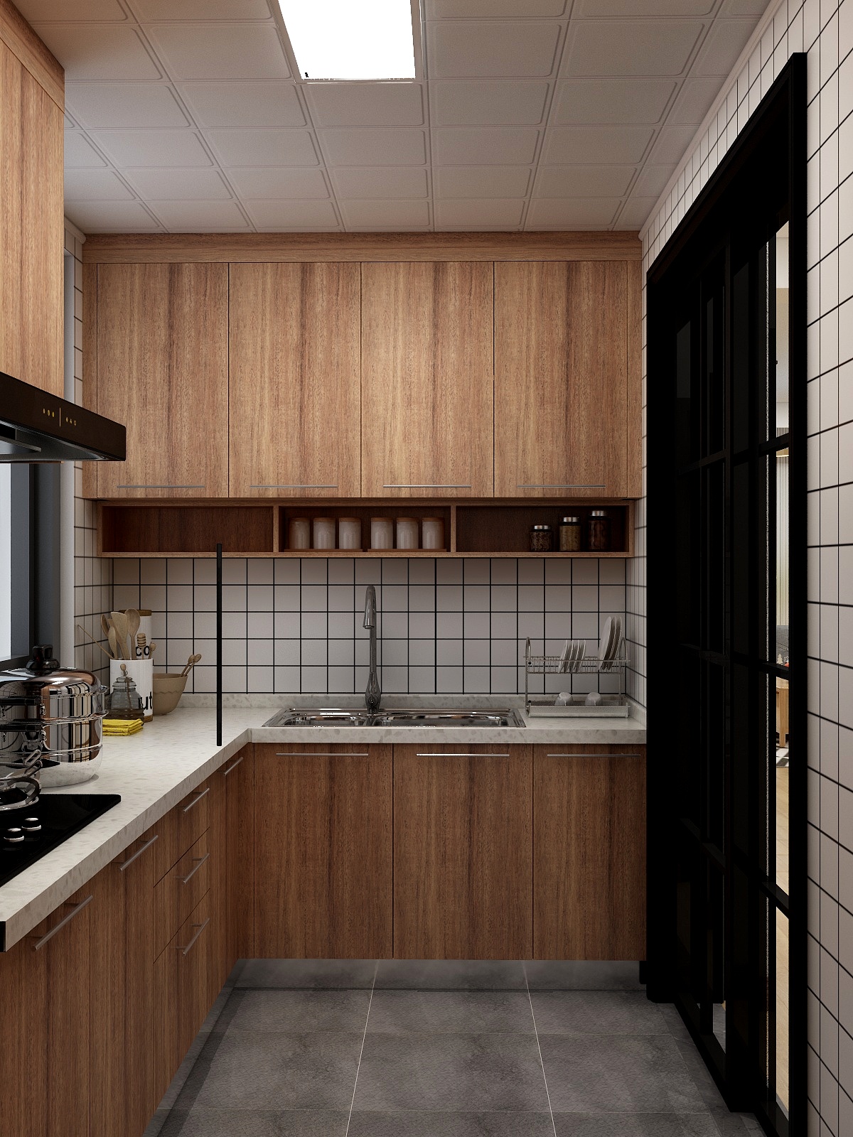 李青越-125㎡北欧两居装修效果图