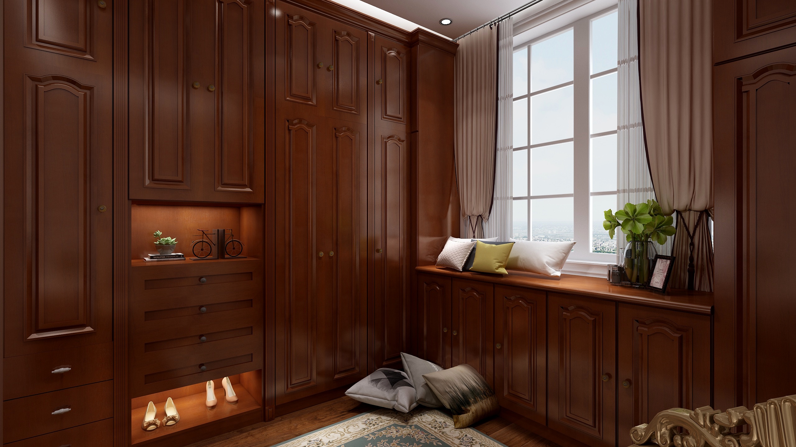 谢栋-碧桂园1601方案2-美式-装修设计方案